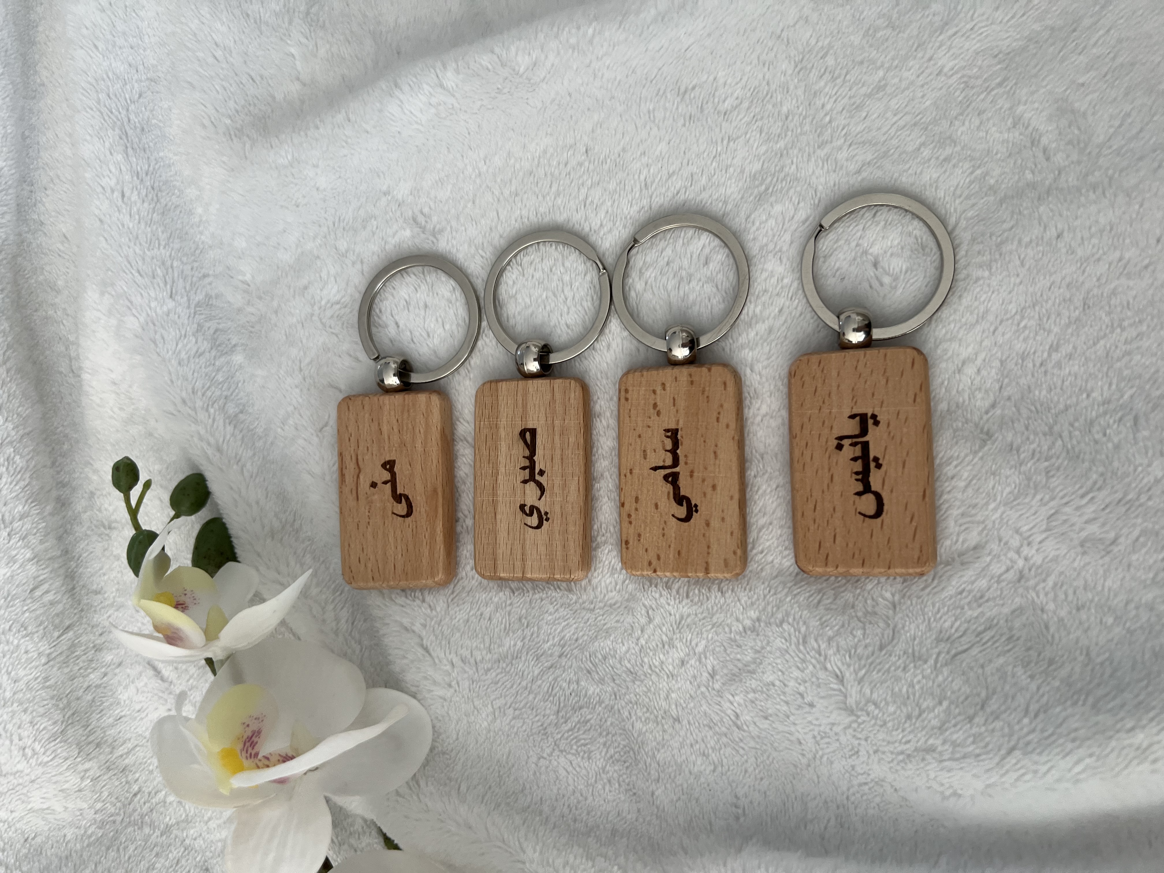 Porte-clés personnalisé en bois