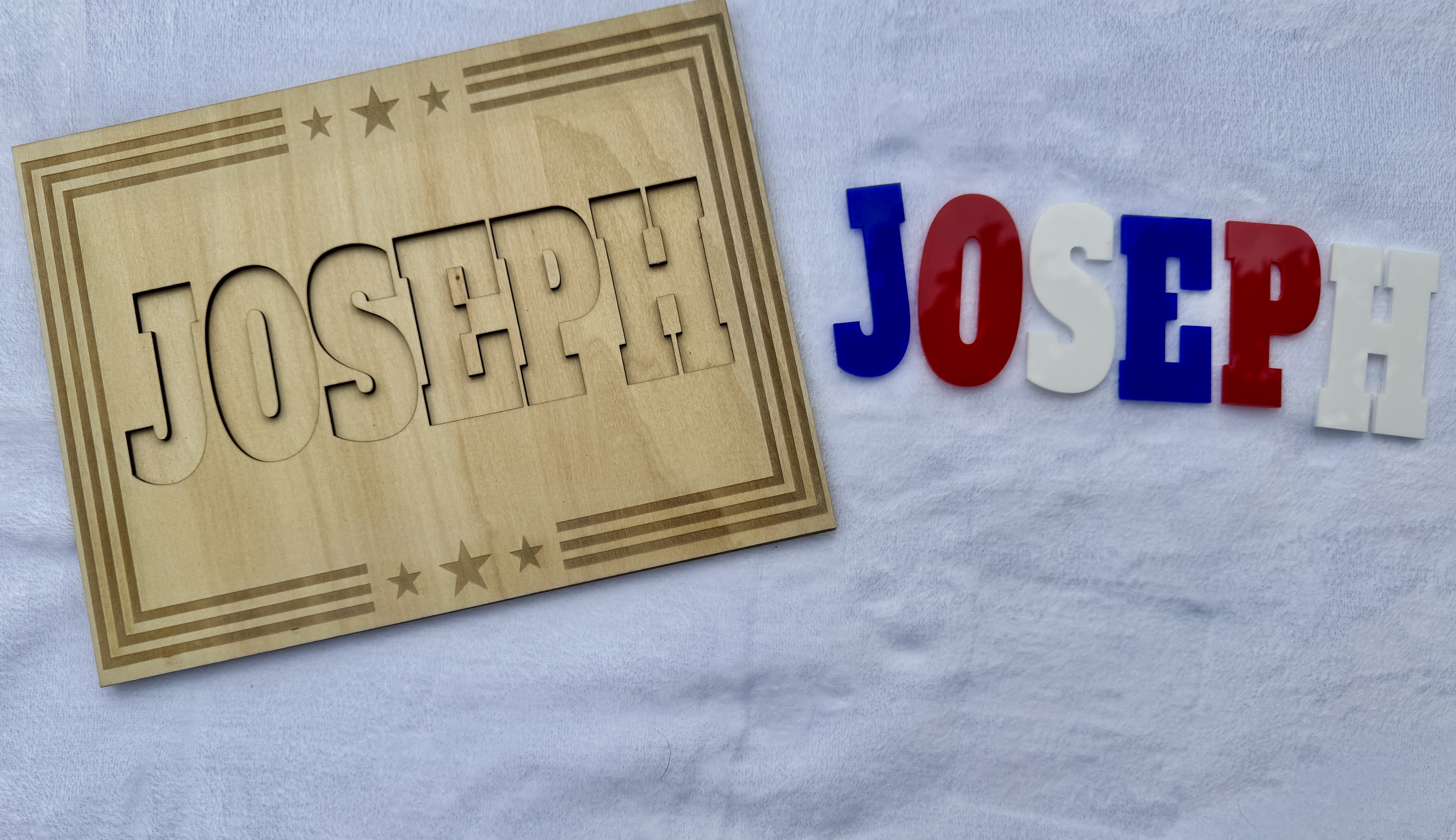 Personalized Wooden Name Puzzle - JOSEPH