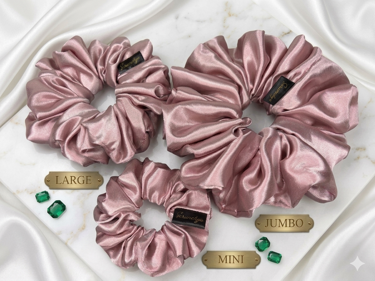 Rosy Large Scrunchie