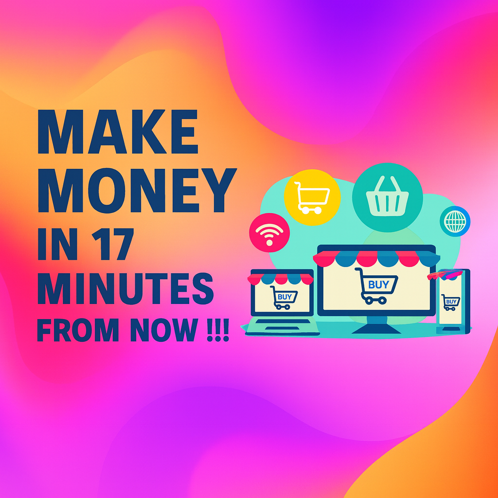 Make Money Online in 17 minutes from Now 
