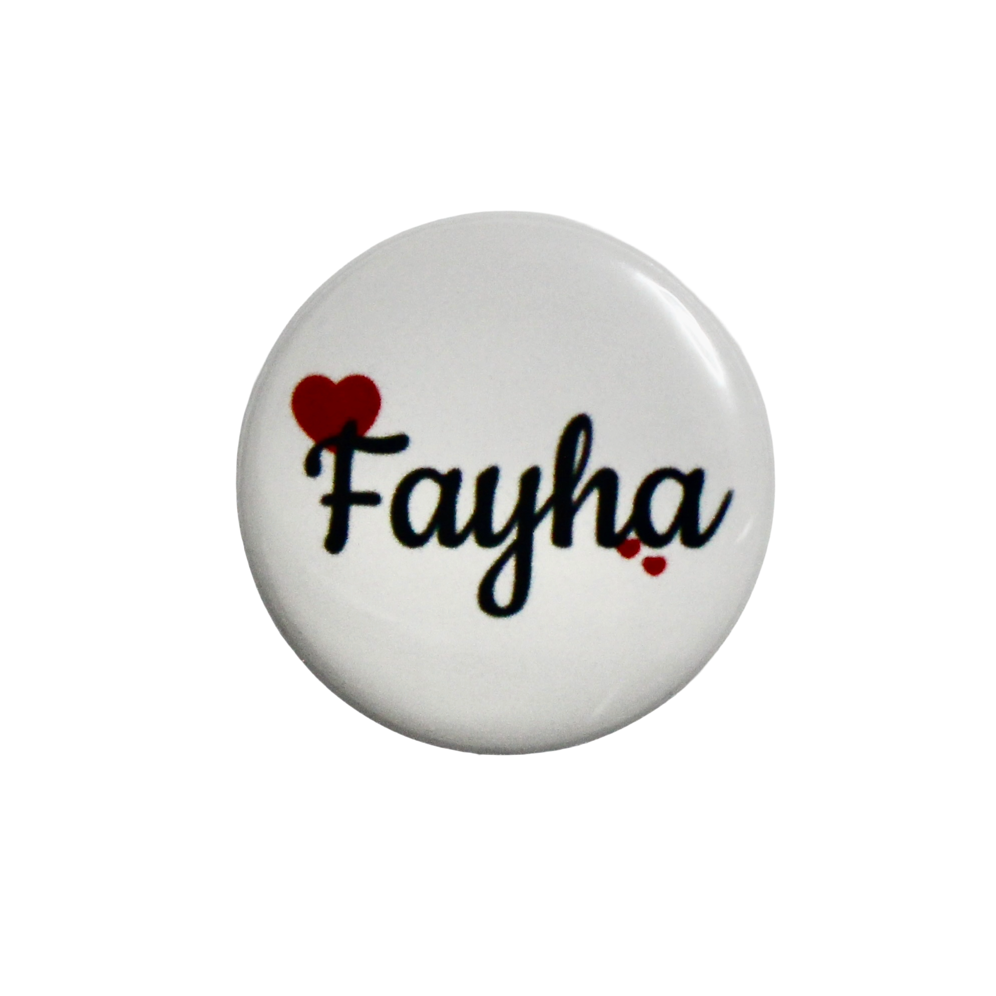 Personalised Badge - Hearts