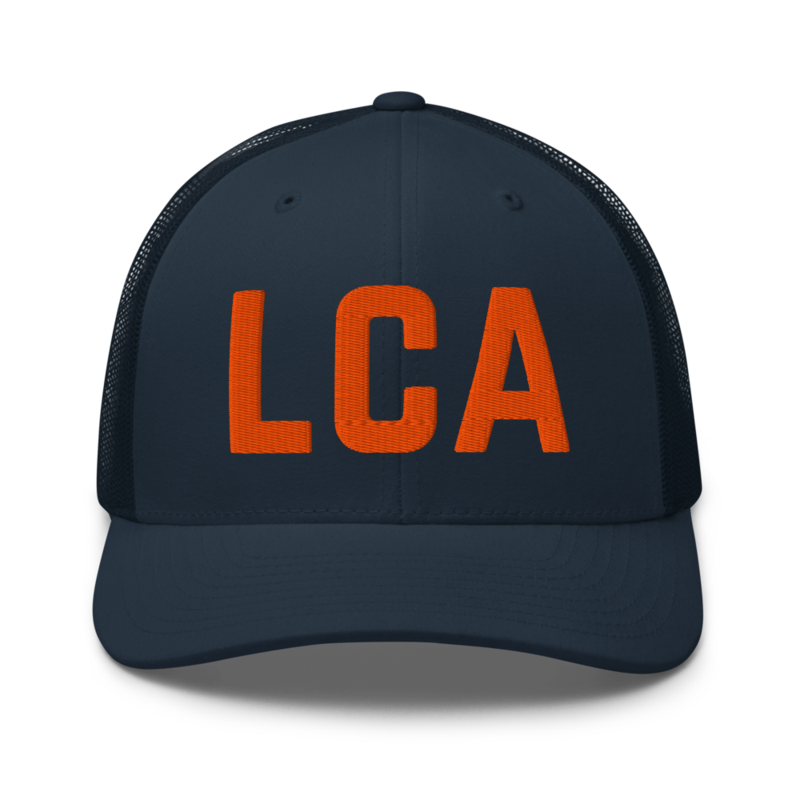 Navy and Orange LCA Trucker Cap