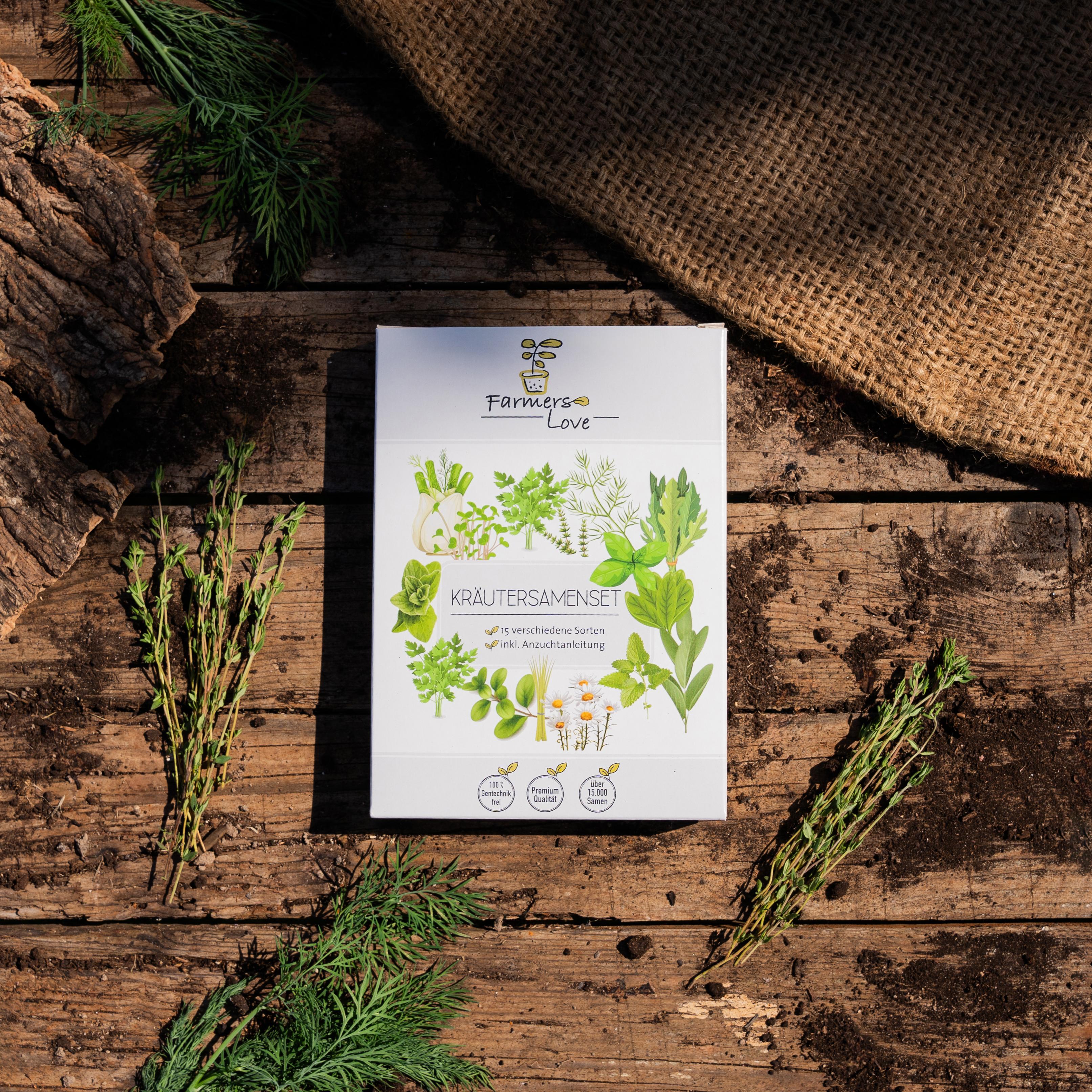 Žolelių sėklų rinkinys – Mini Box (15 vnt.)