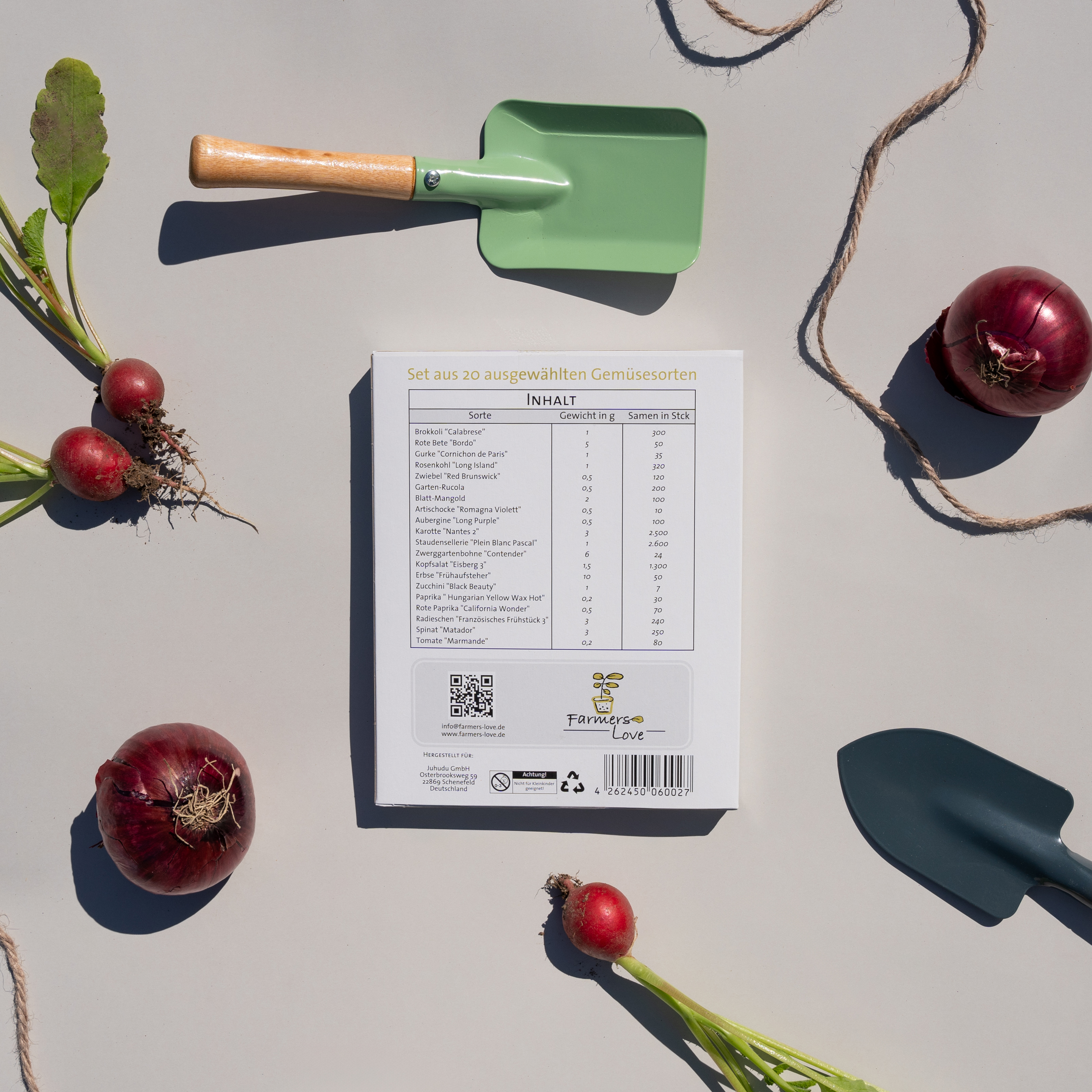 Daržovių sėklų rinkinys – Mini Box (20 vnt.)