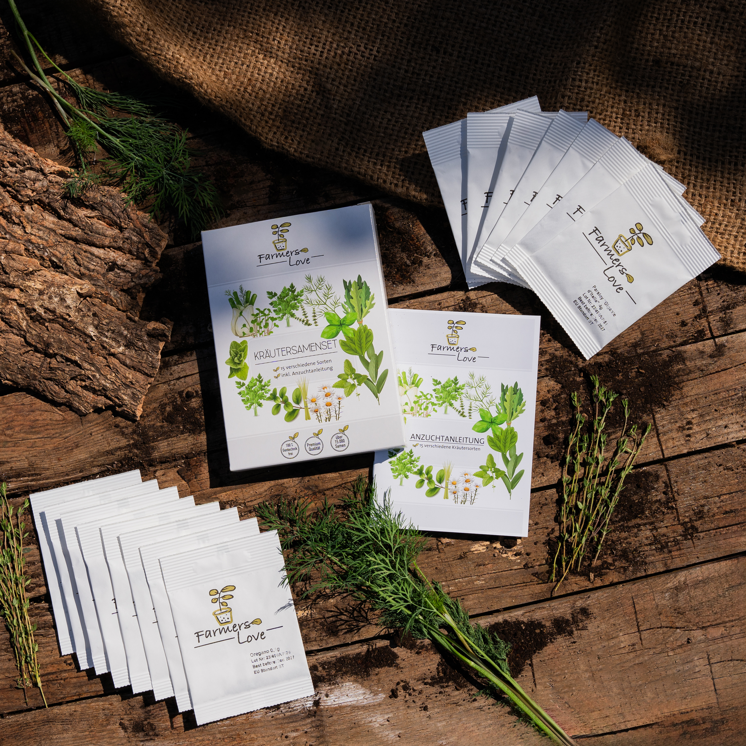 Žolelių sėklų rinkinys – Mini Box (15 vnt.)