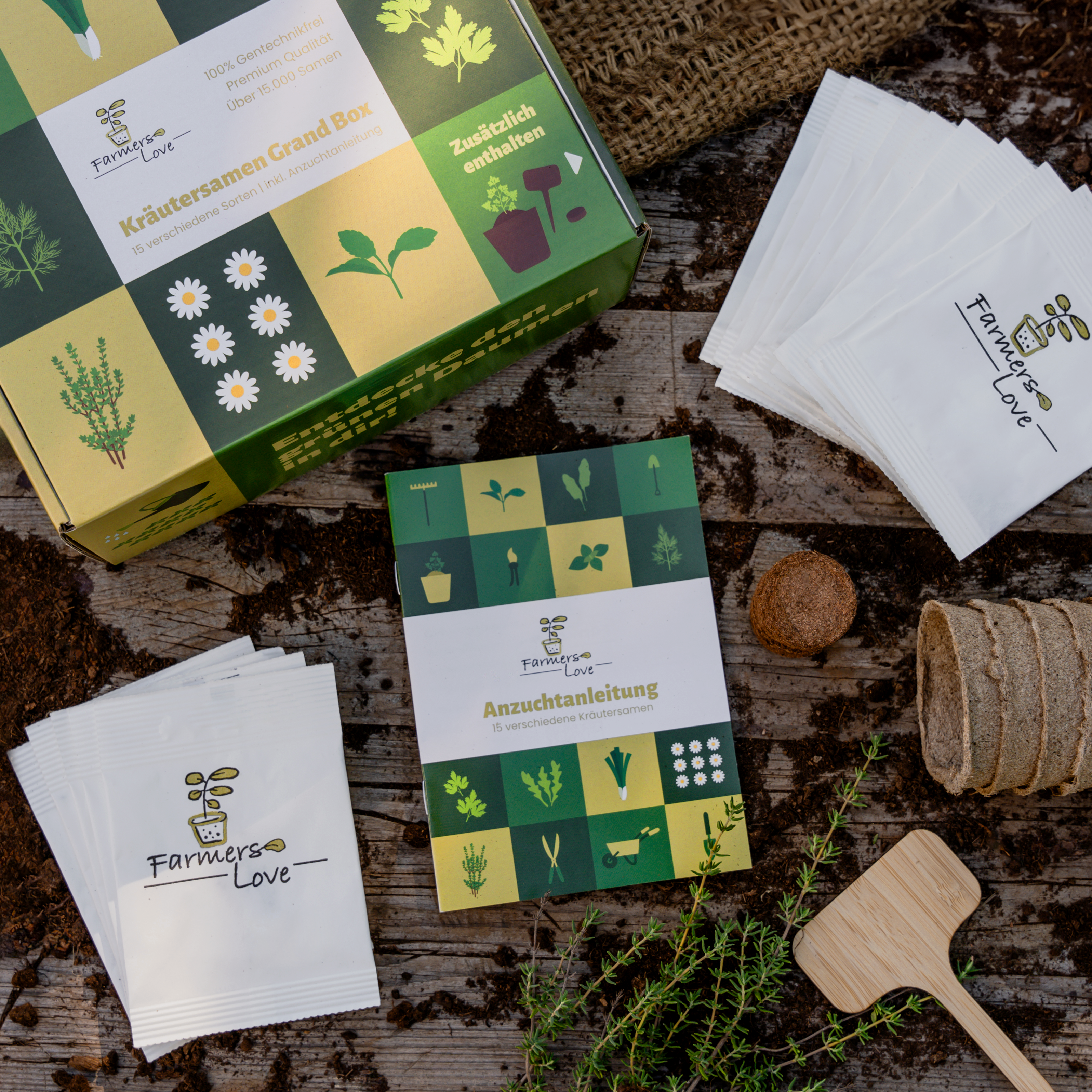 Žolelių sėklų rinkinys – Grand Box (15 vnt.)