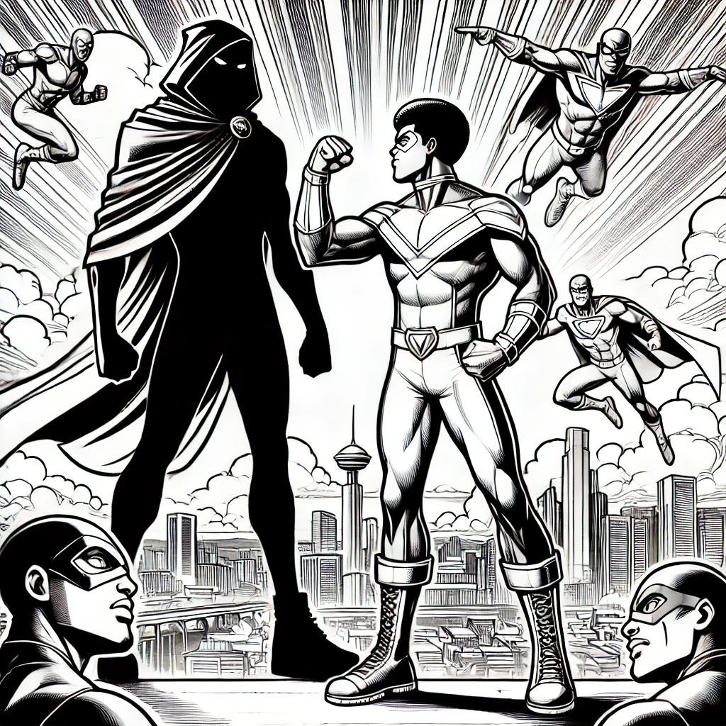 POWER UP! Superheroes in Action Coloring Book