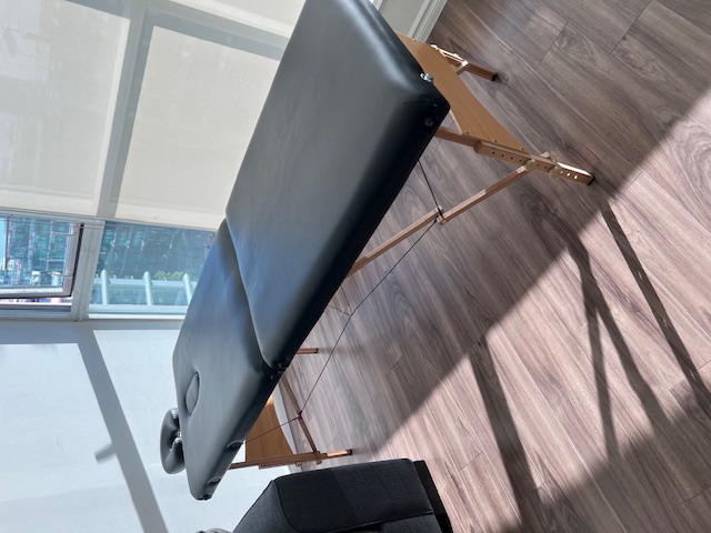 Portable Massage Table with 6x Fitted Sheets (& Additional Pieces) 