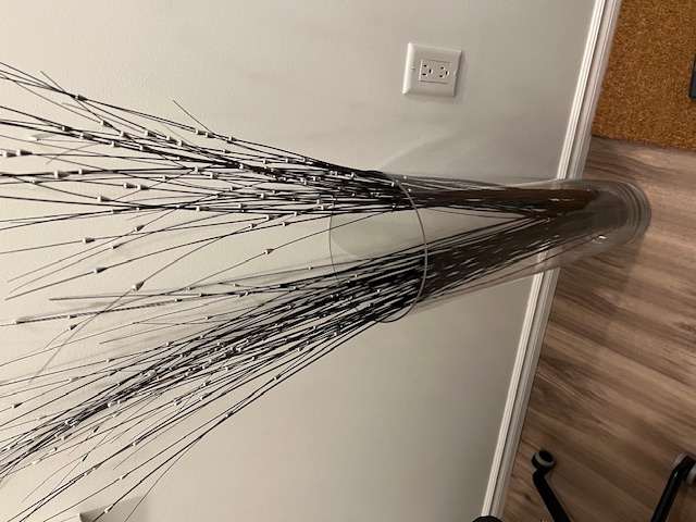 Large Glass Floor Vase 