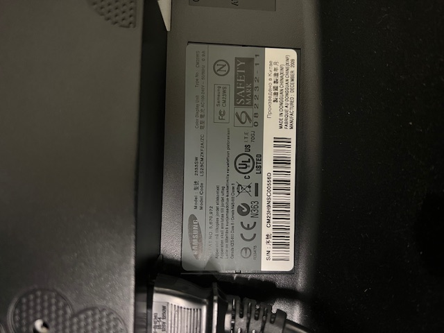 Samsung 23.0" Wide Screen LCD Monitor