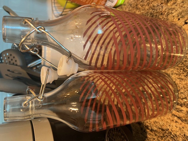 Glass Bottle with Stoppers 