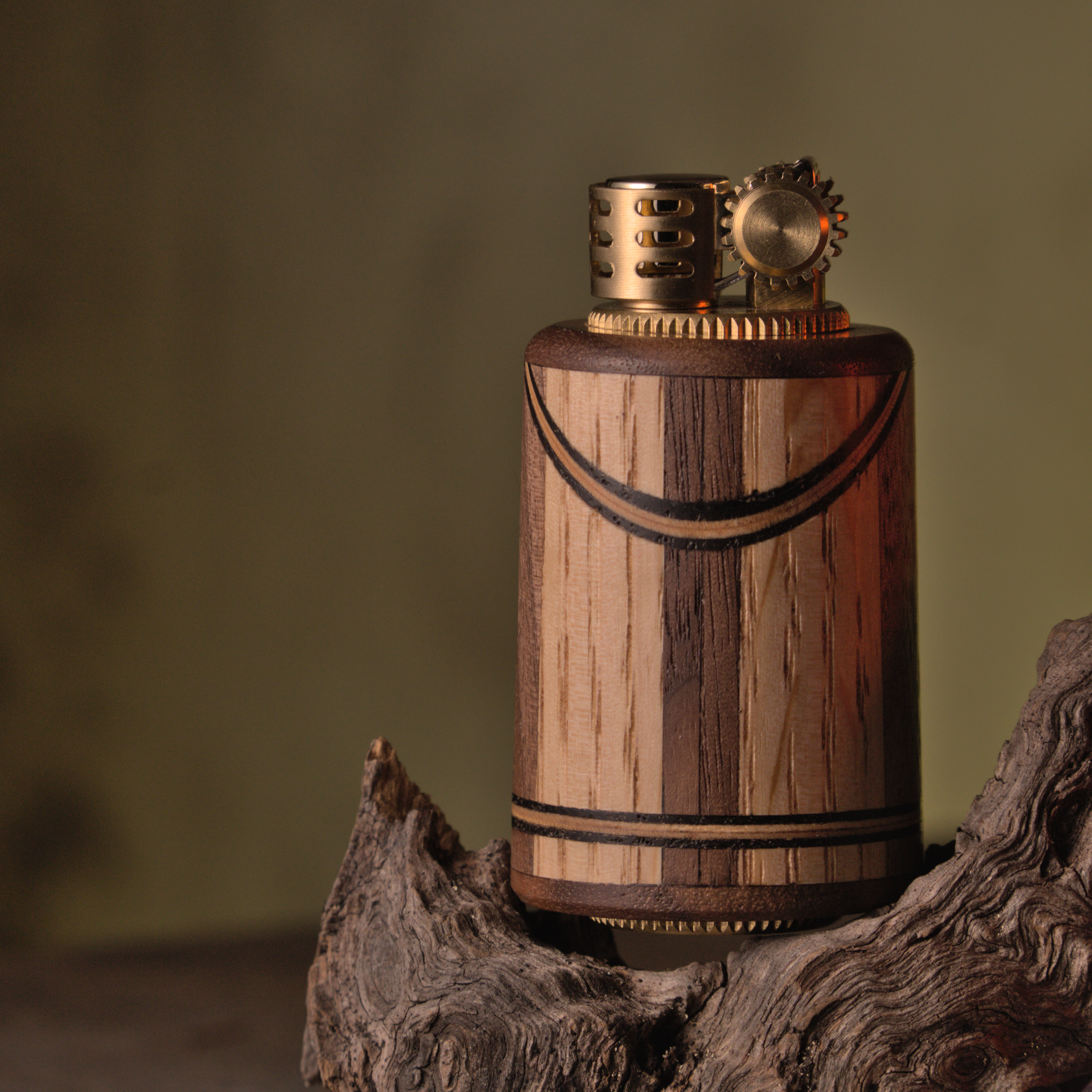 Patterned Hardwood Lighter