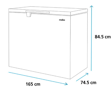 Congelador Horizontal MABE 520 Litros ALASKA520BH Blanco