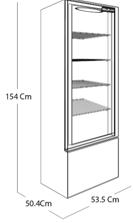VITRINA REFRIGERANTE SWAN XLS215W