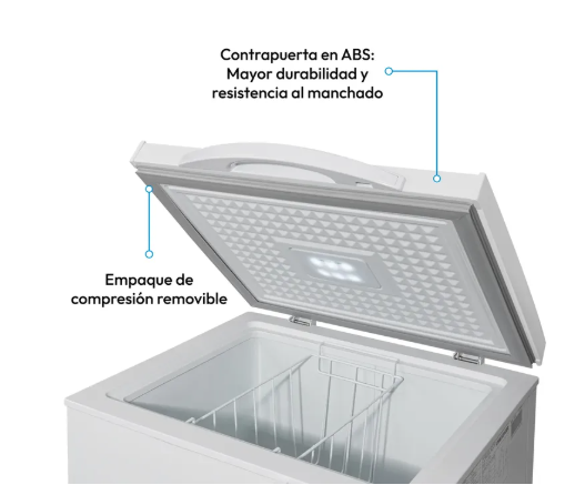 Congelador Horizontal CHALLENGER Dual 97 Litros CH100 Blanco