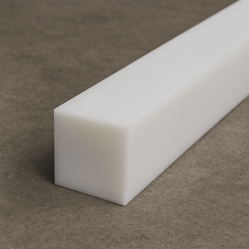 TEFLON QUADRADO MACIÇO (TECAFLON)