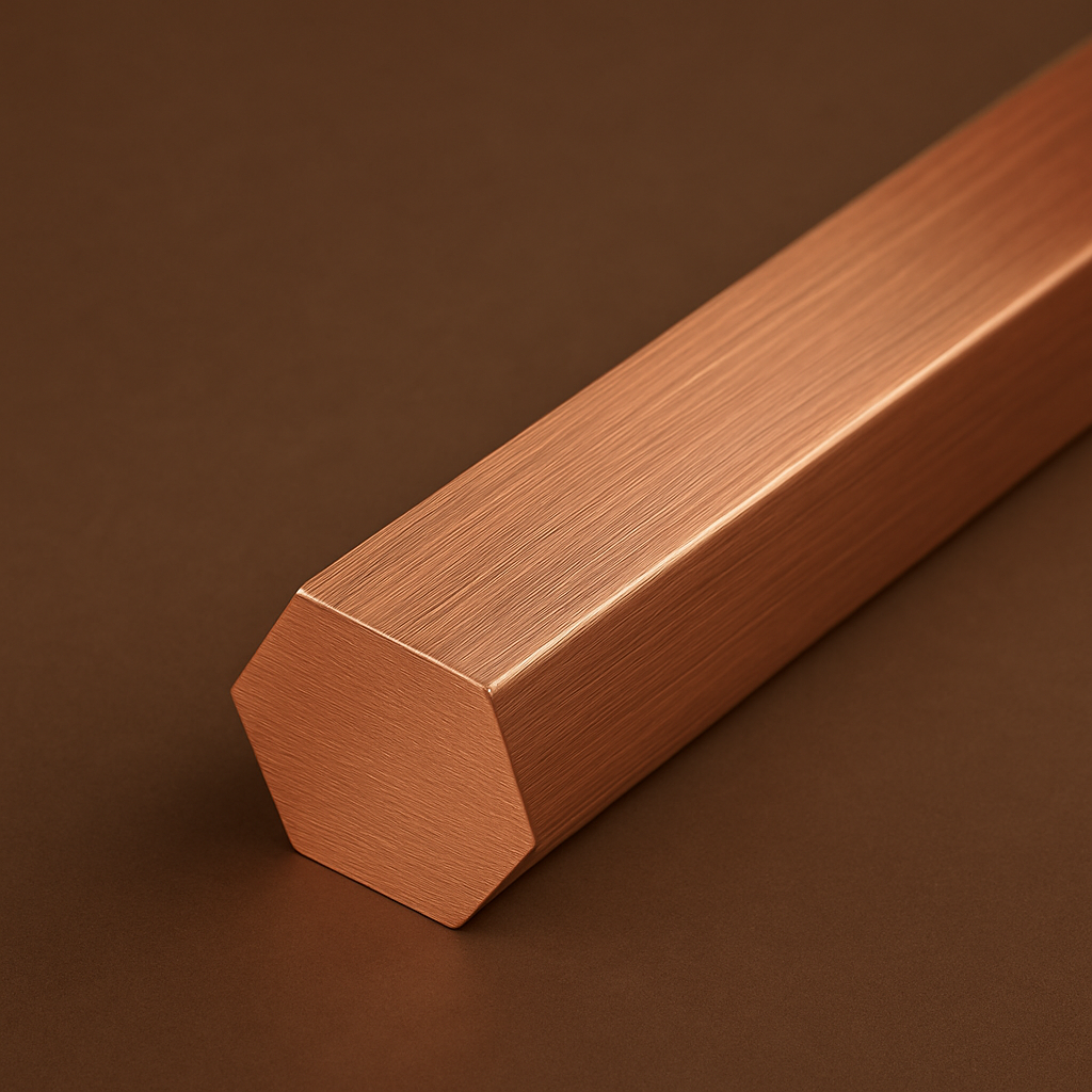 COBRE ELETROLÍTICO SEXTAVADO MACIÇO