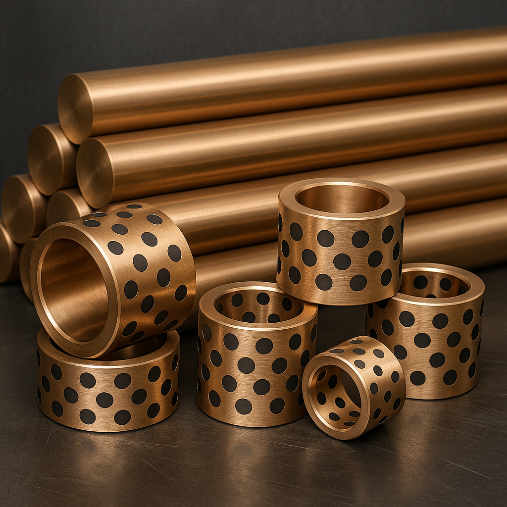 Buchas de bronze autolubrificantes