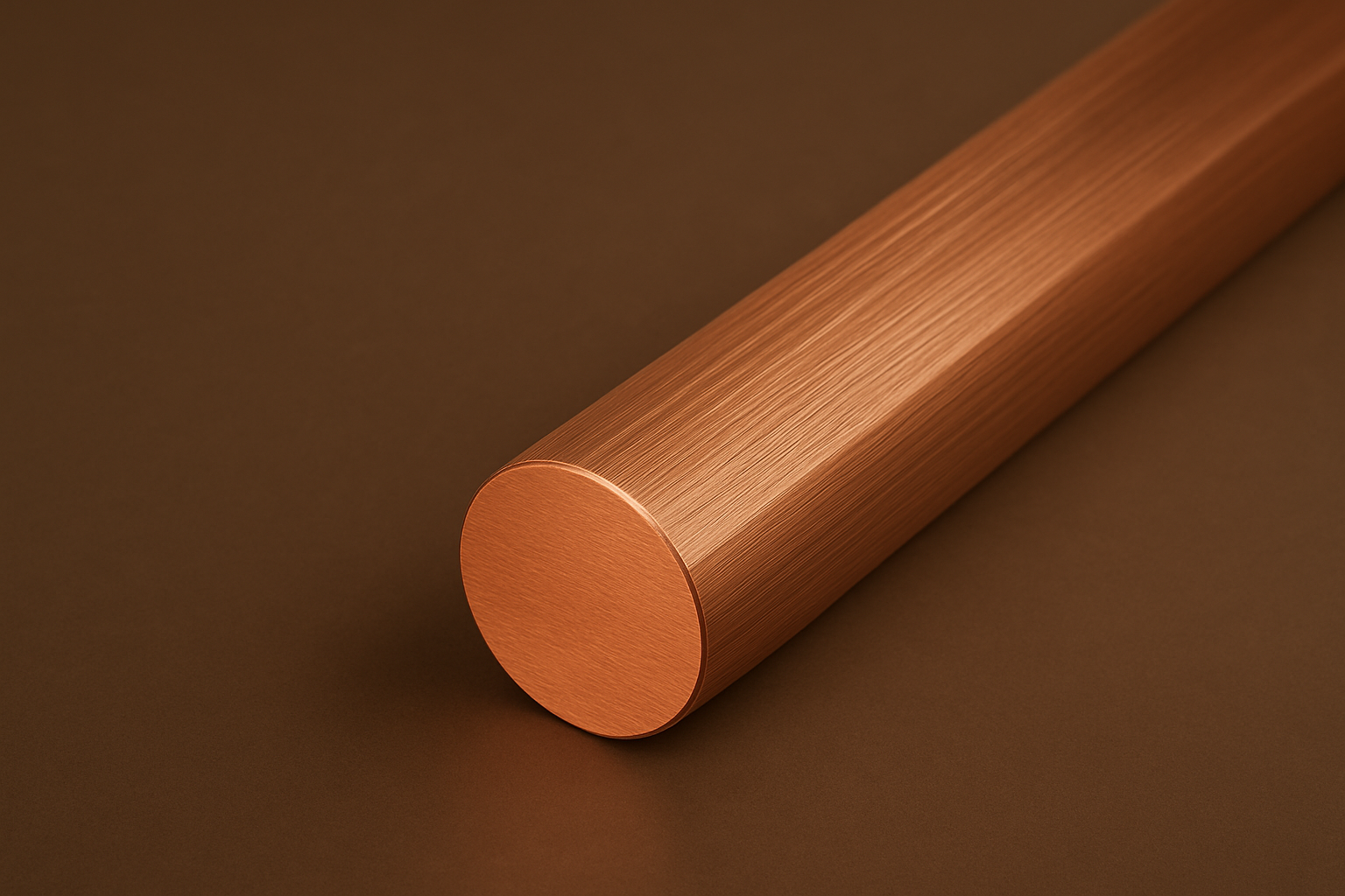 COBRE ELETROLÍTICO REDONDO MACIÇO