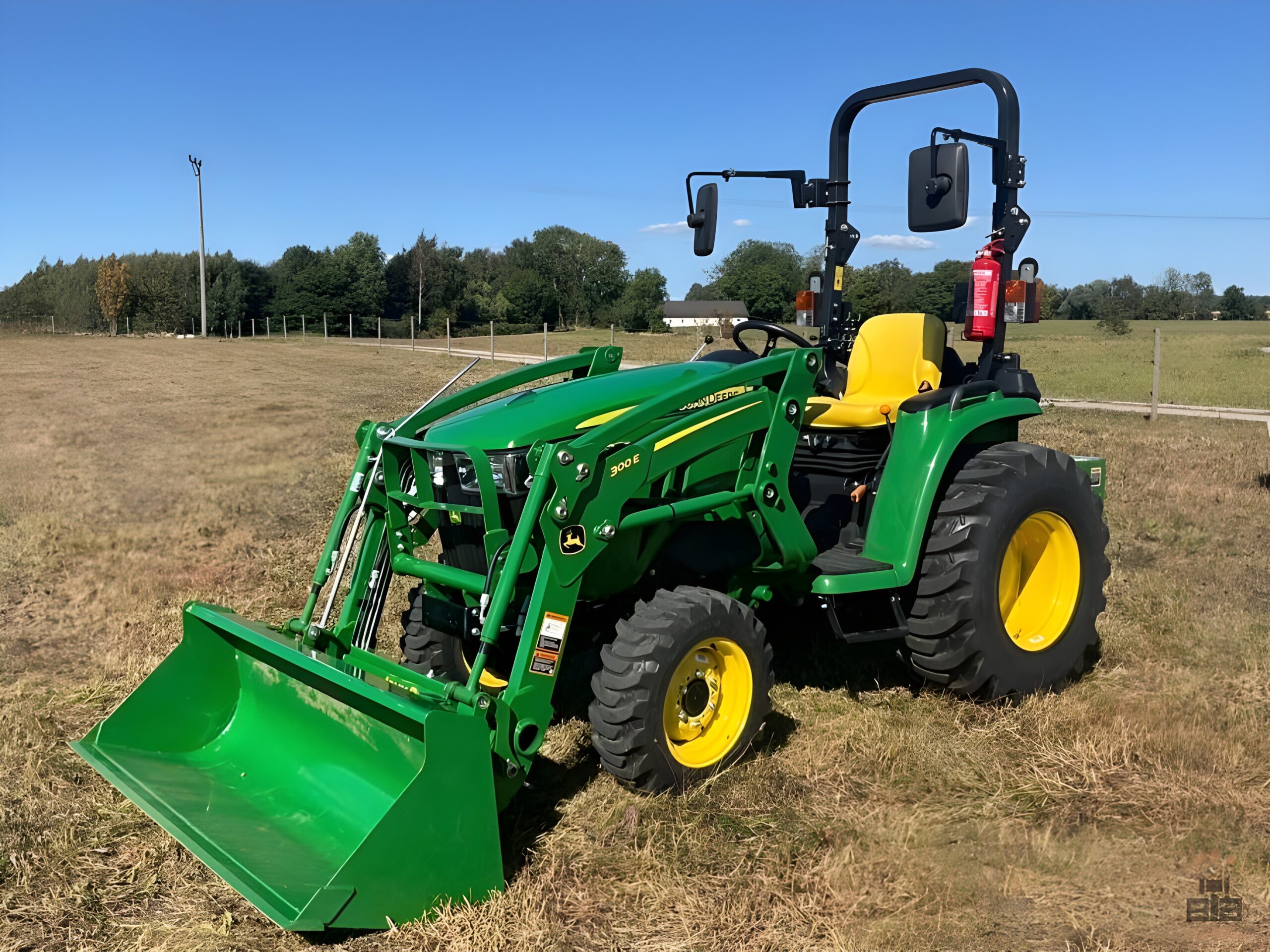 2021 John Deere 3038E compact tractor with front loader