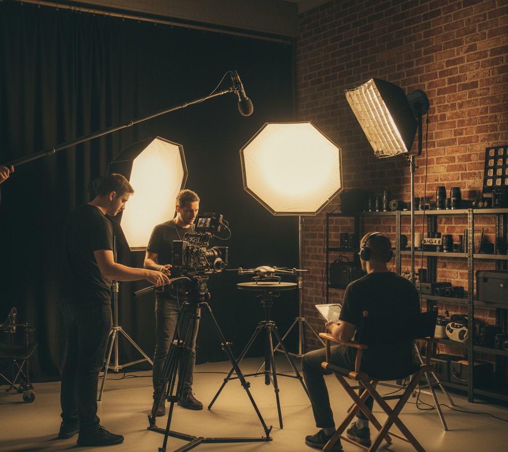 Equipo profesional de grabación de video