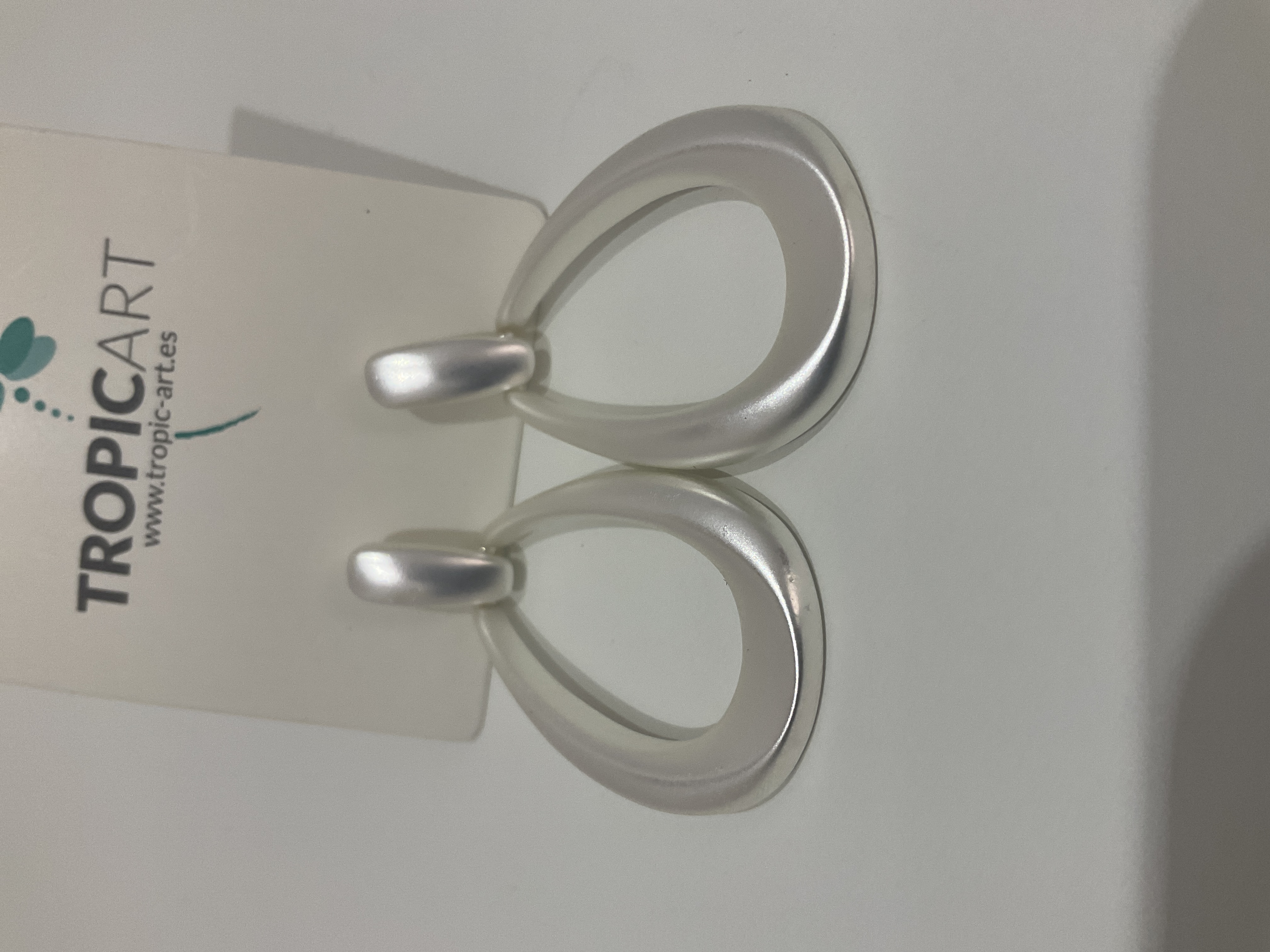 Pendientes plateados