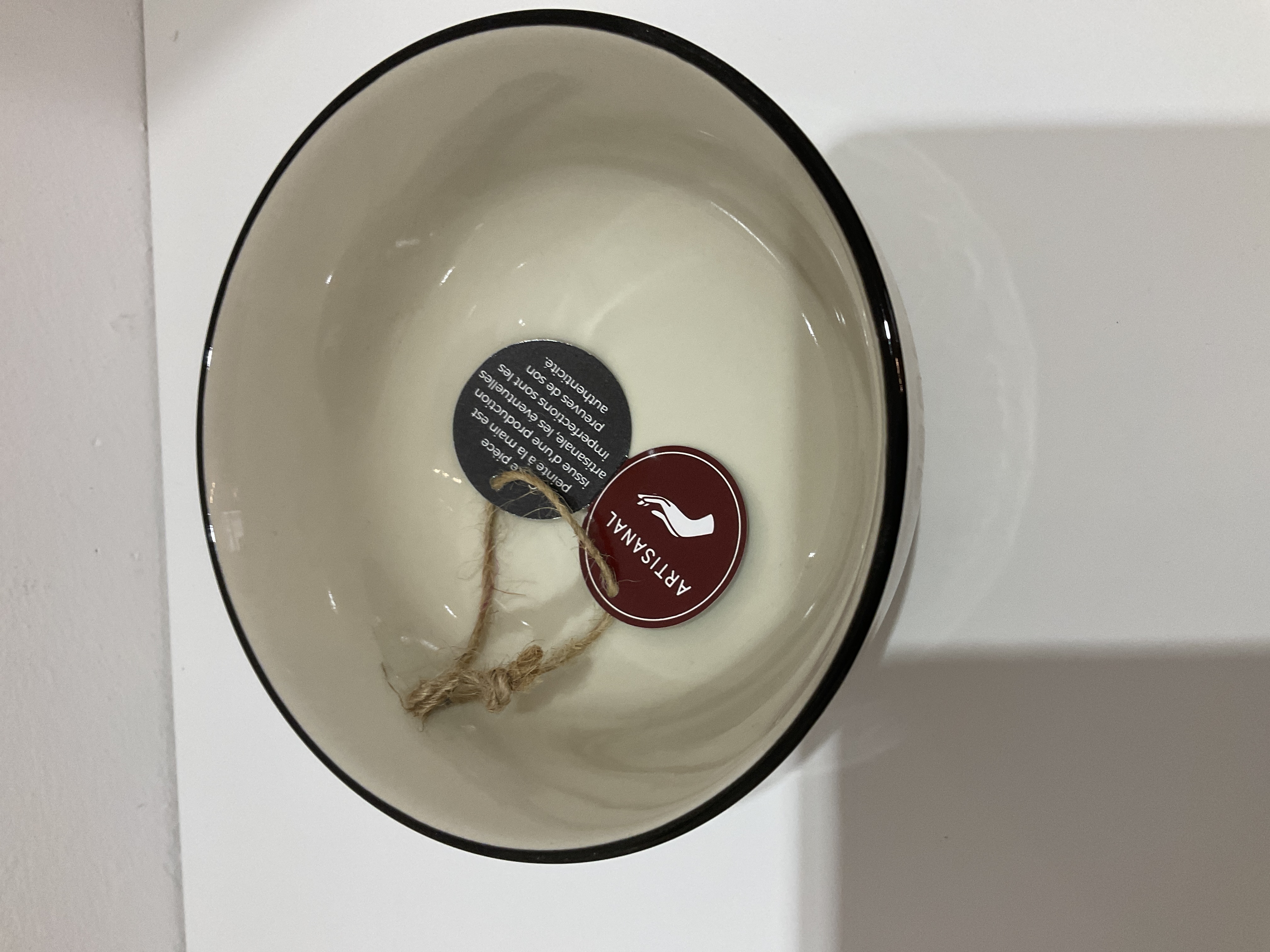 Tazón de cerámica decorativa