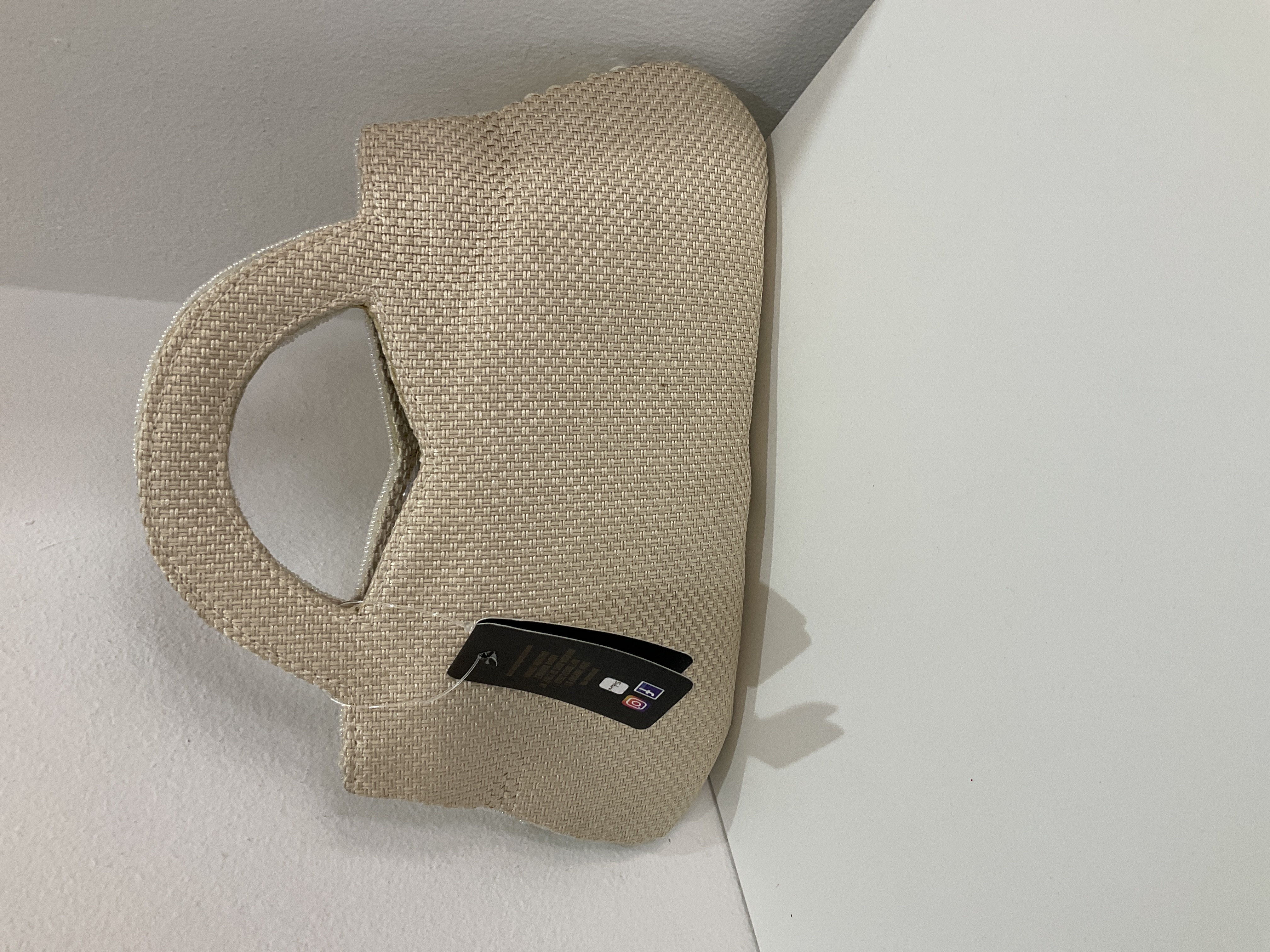 Bolso de mano de lentejuelas en nácar