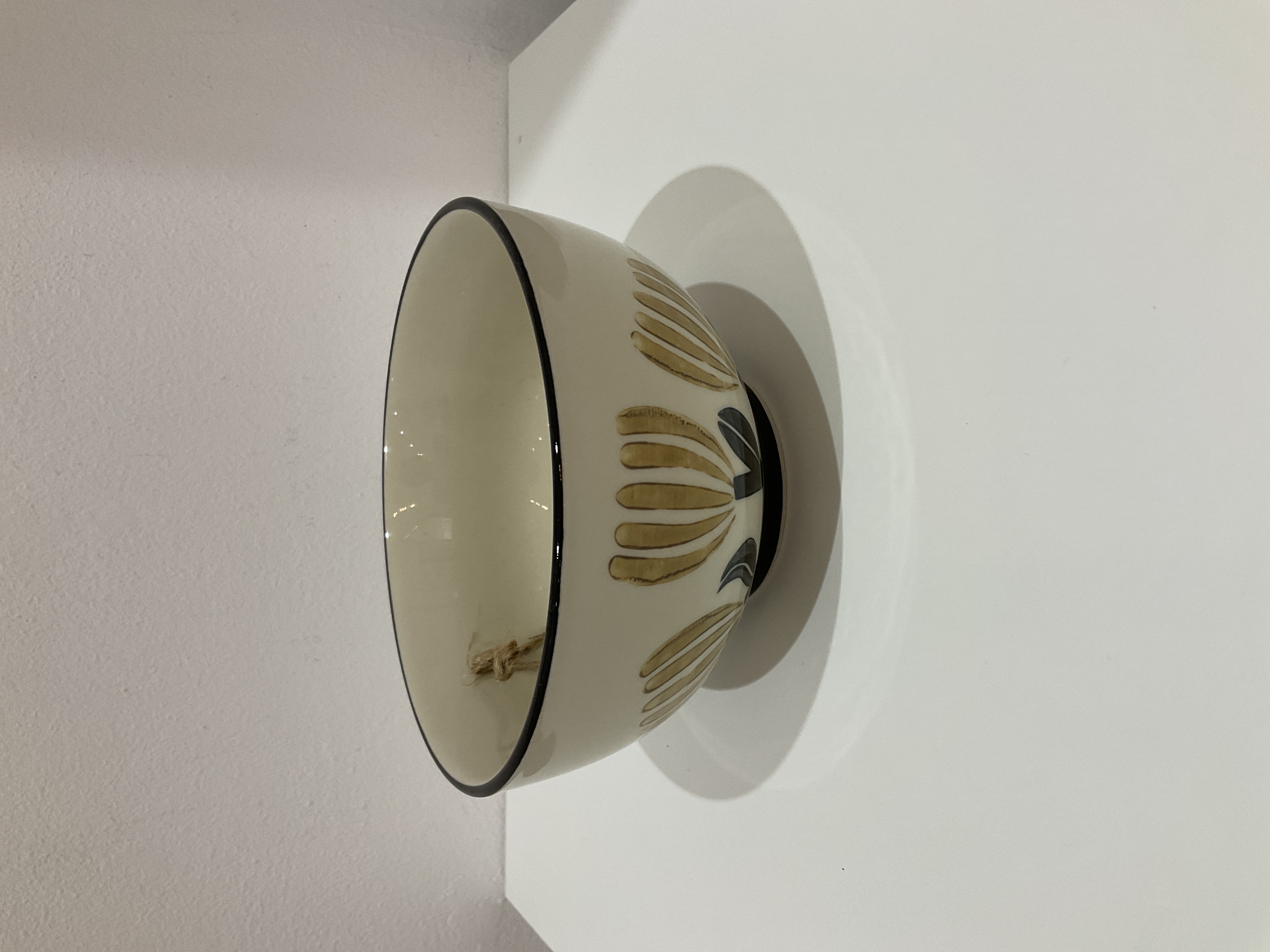 Tazón de cerámica decorativa