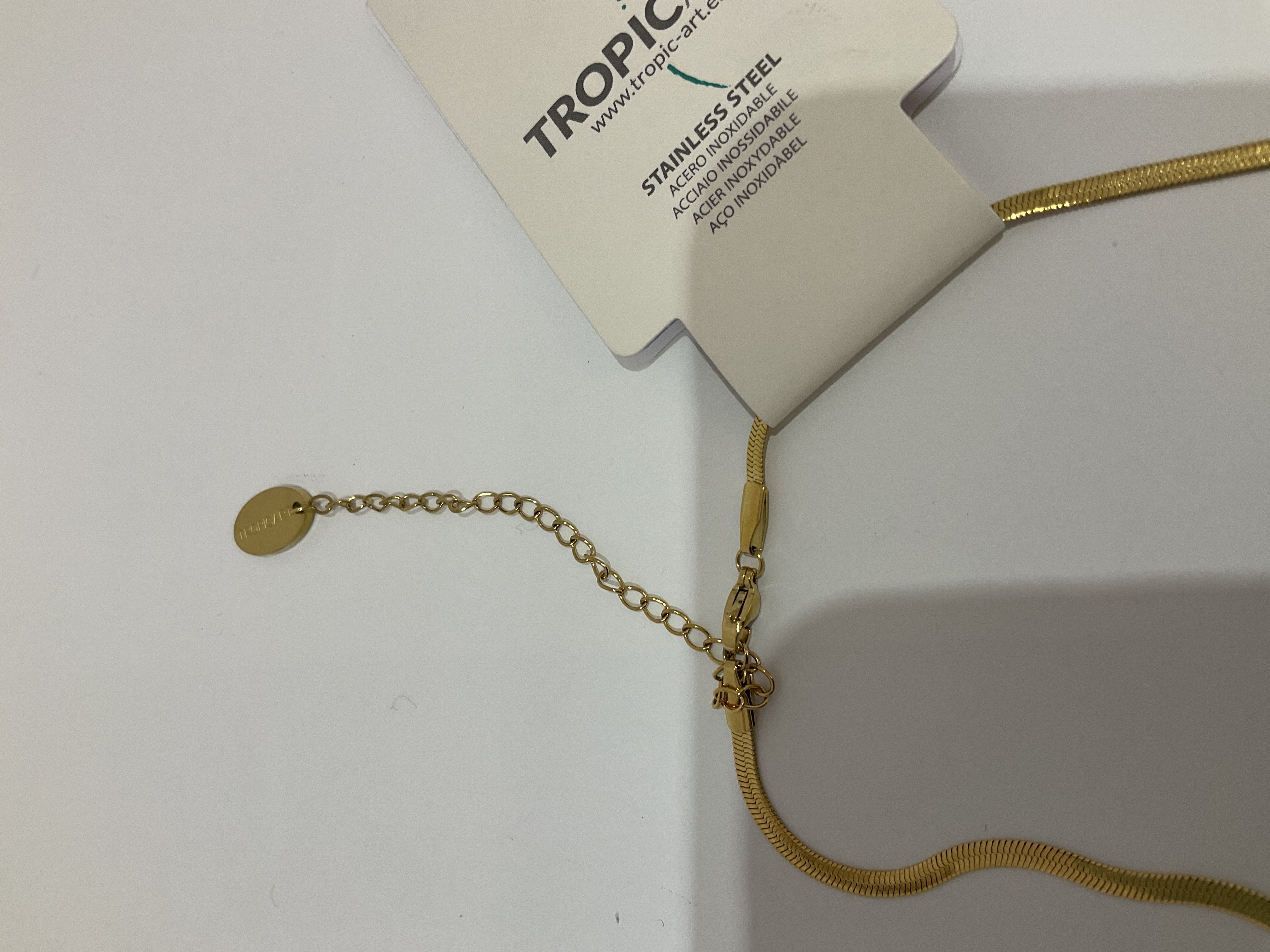 Collar dorado Tropic Art