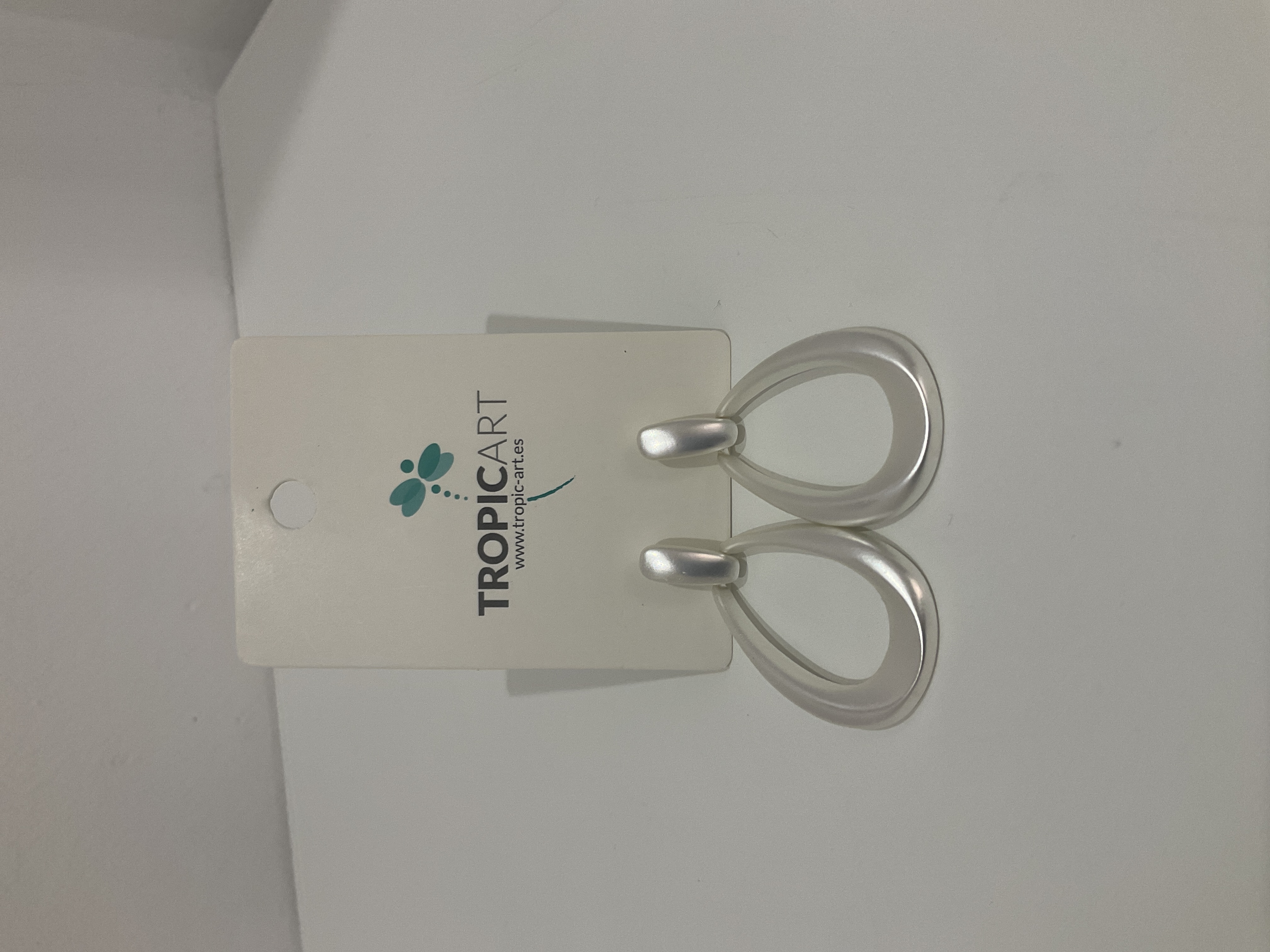 Pendientes plateados