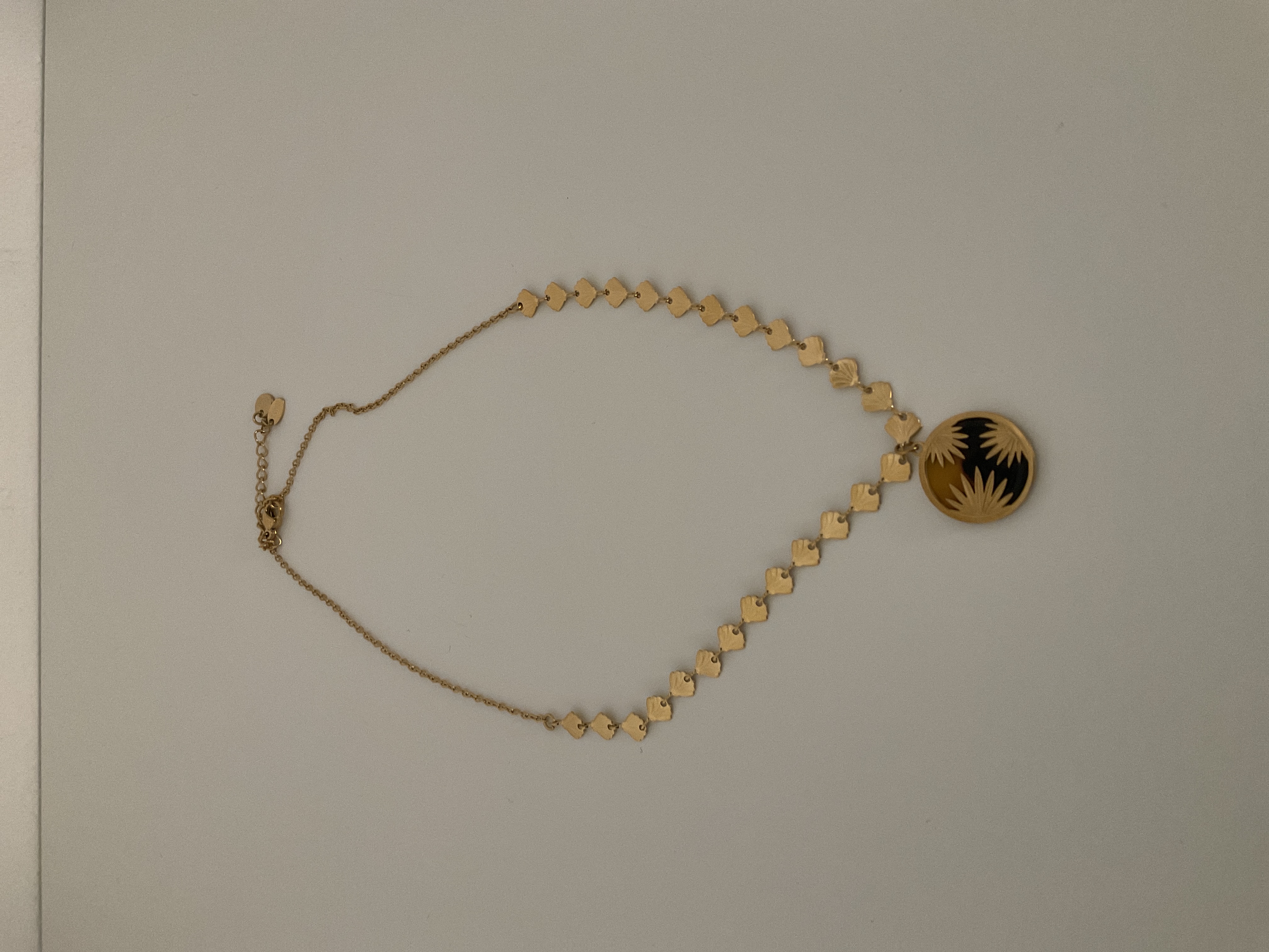 Collar colgante carey