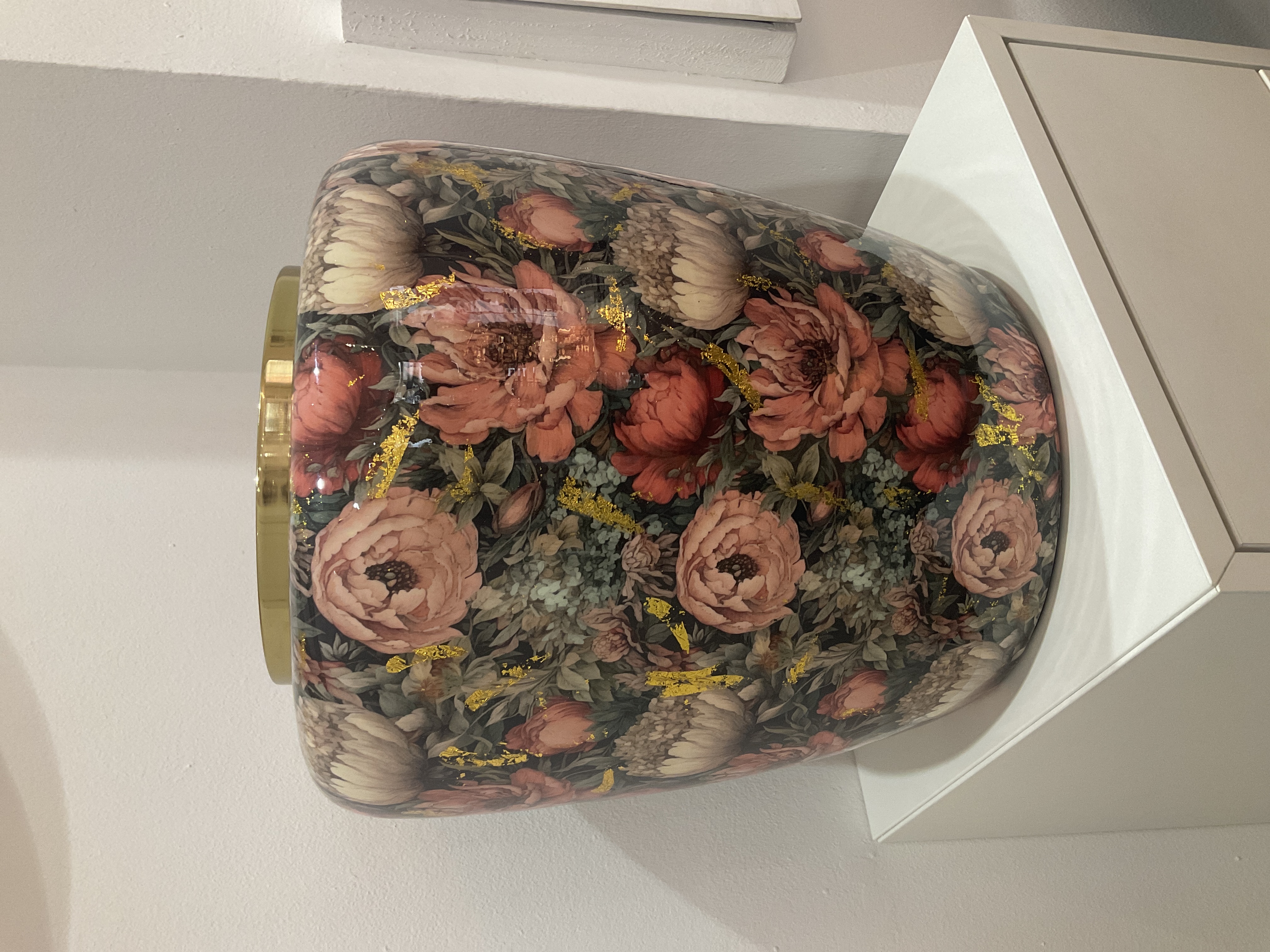 Jarrón floral decorativo