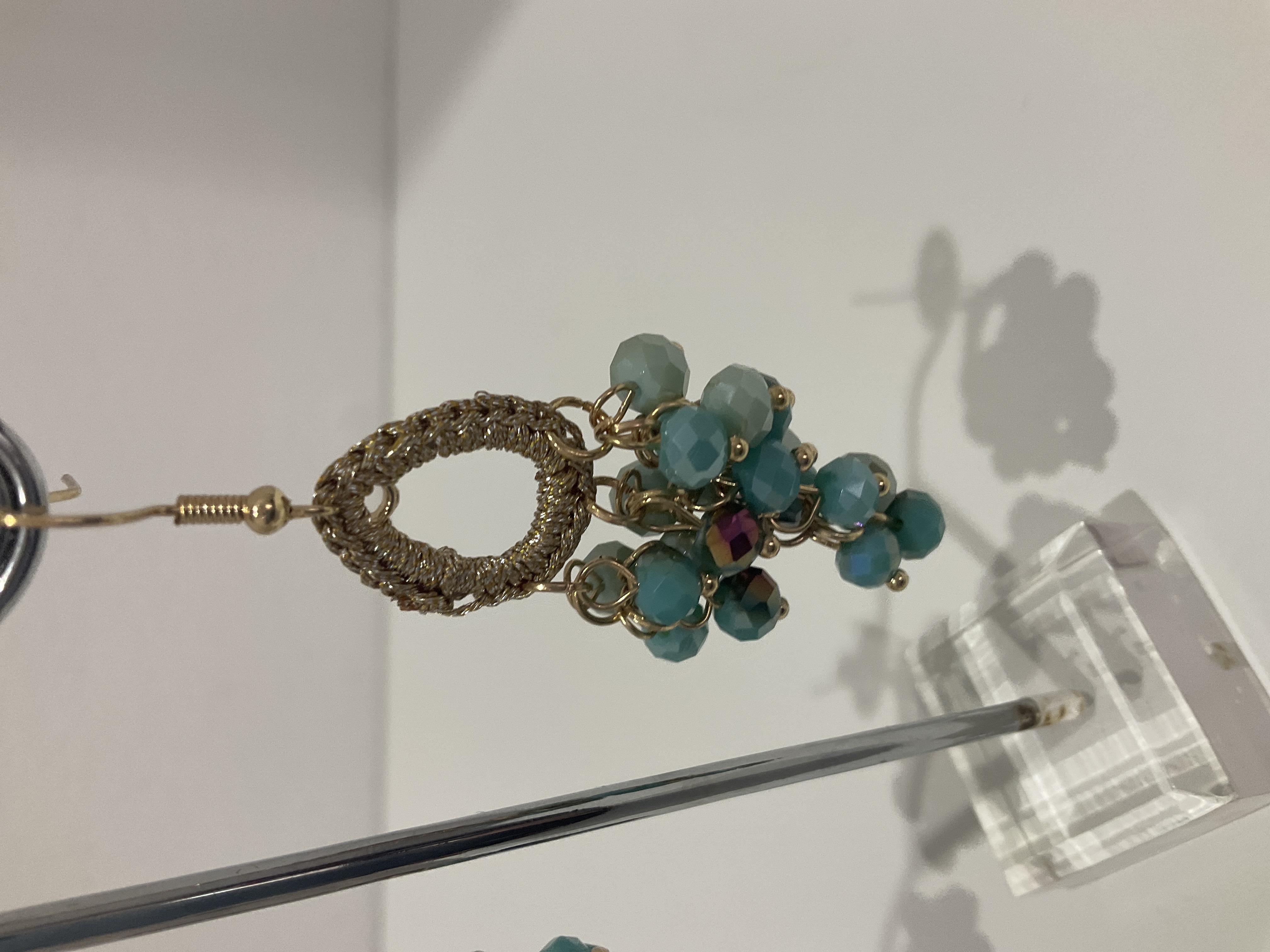 Pendientes  de piedras azules