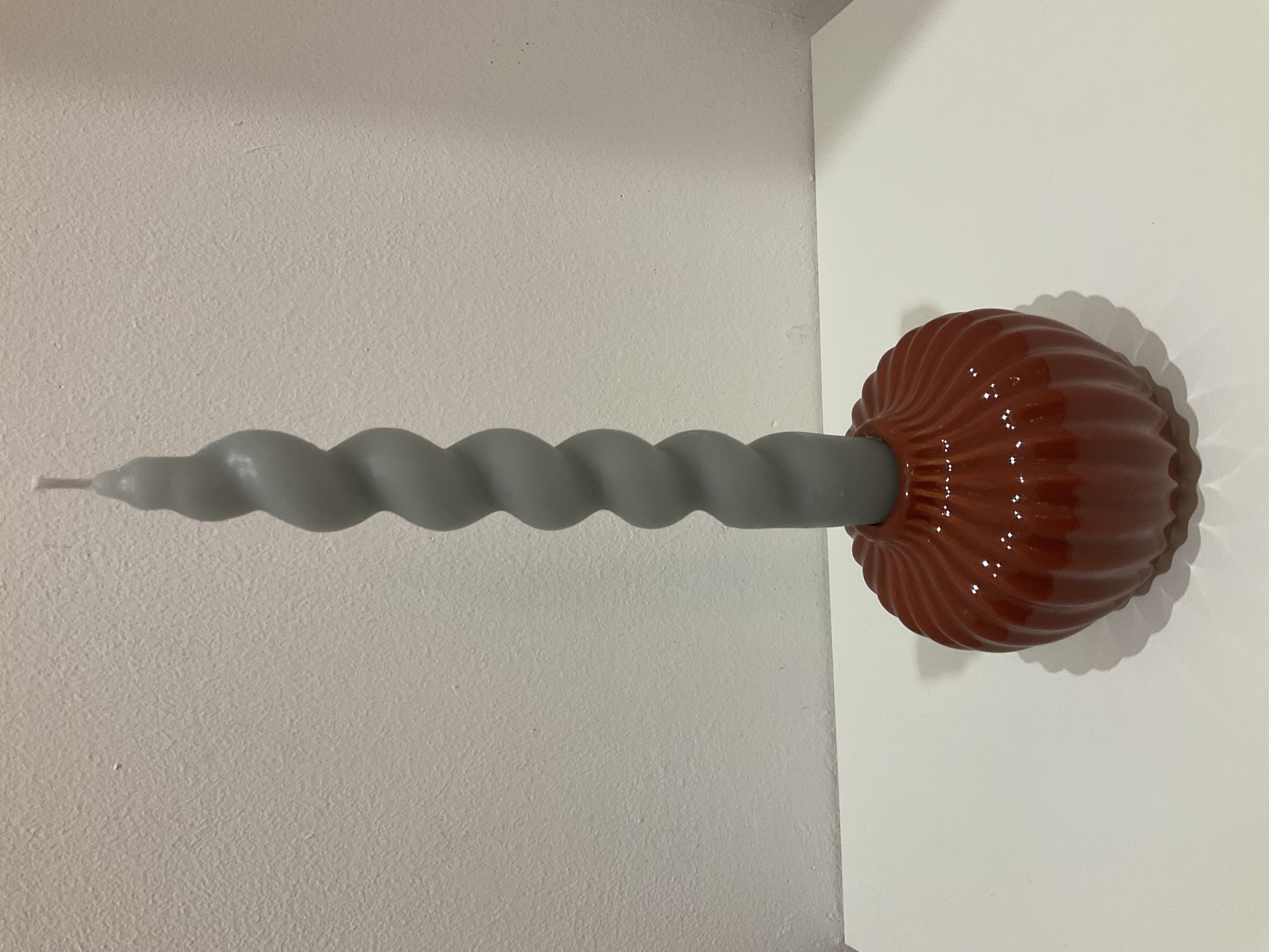 Portavelas de cerámica 