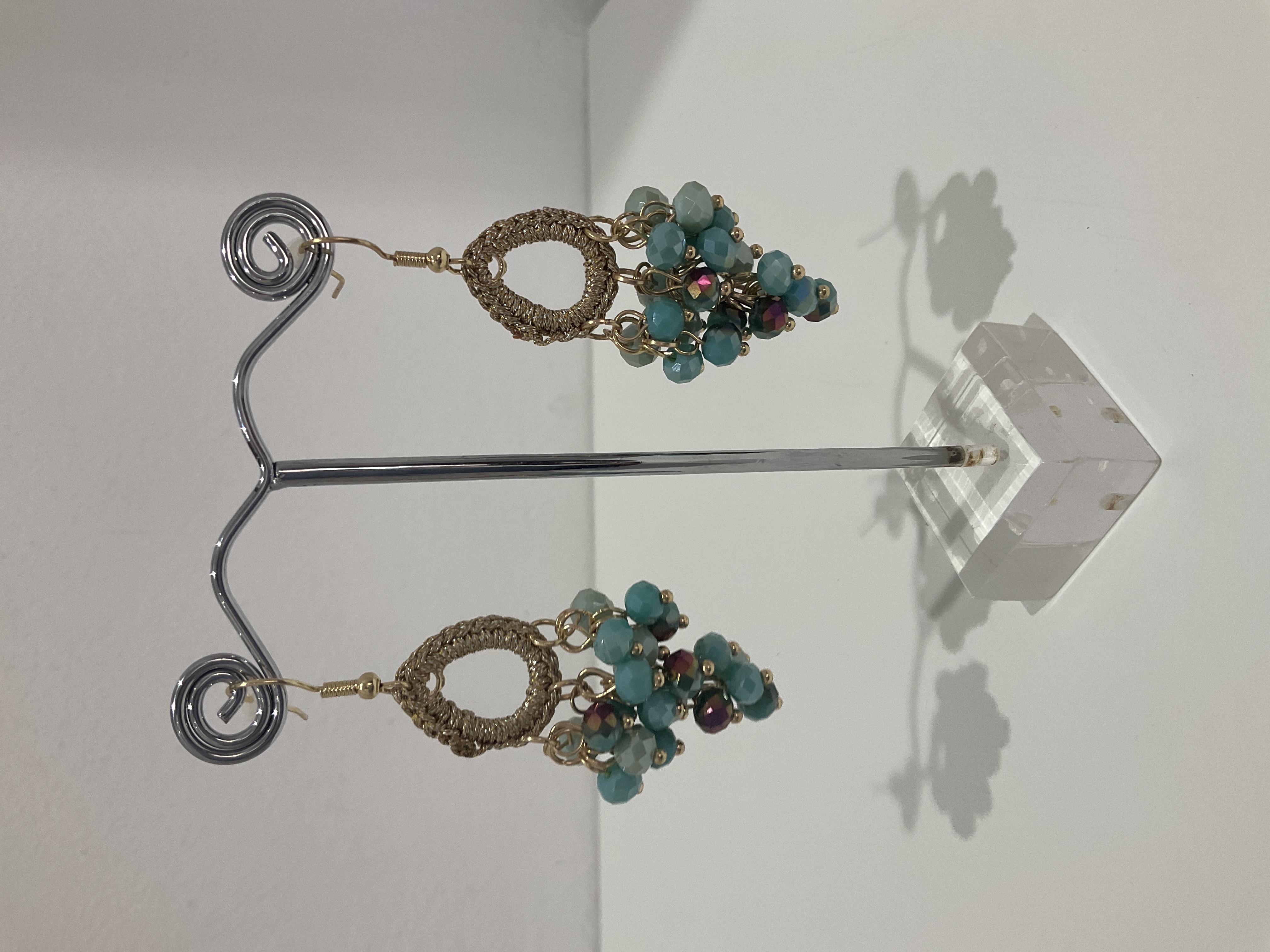 Pendientes  de piedras azules