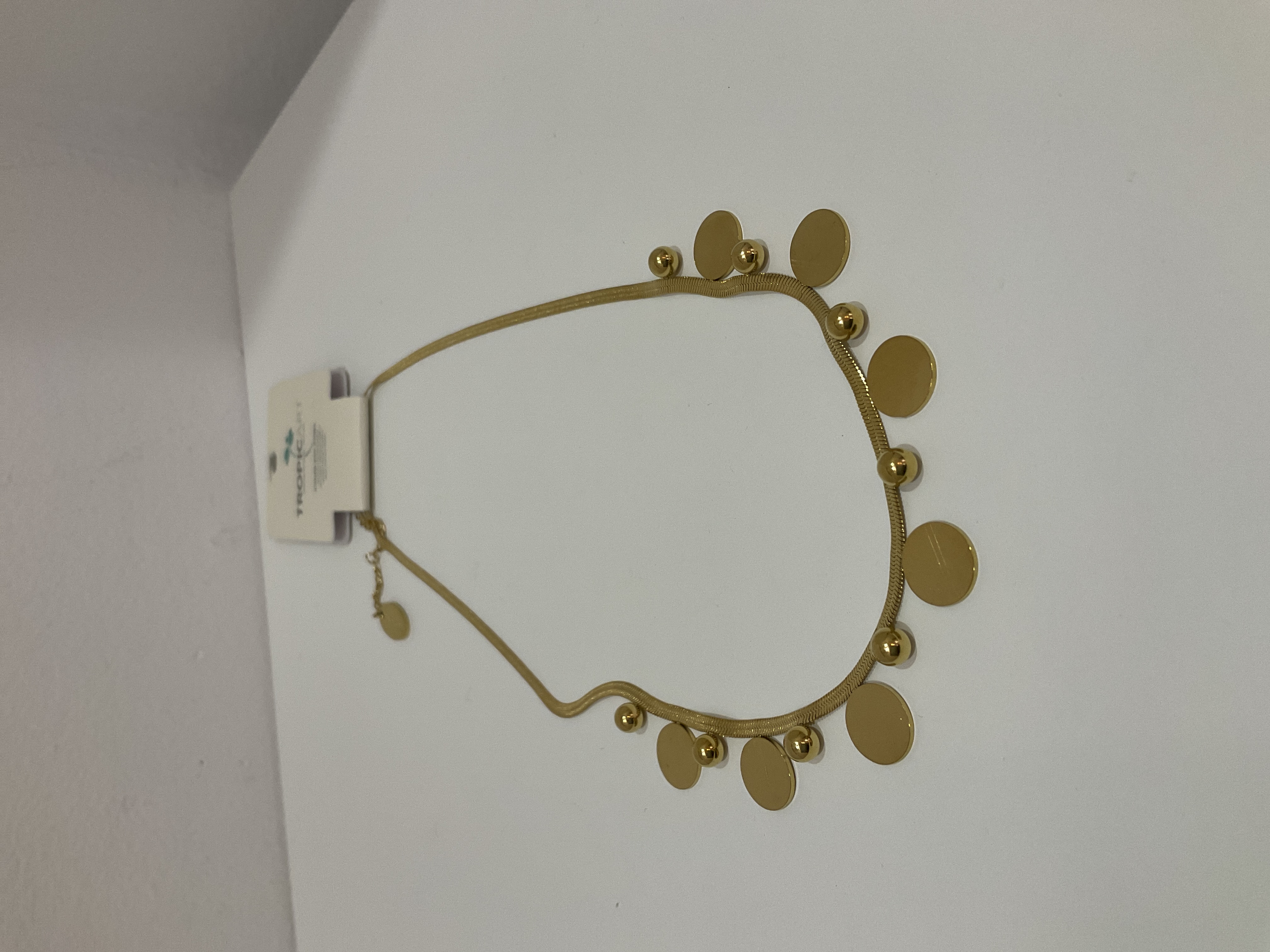 Collar dorado Tropic Art