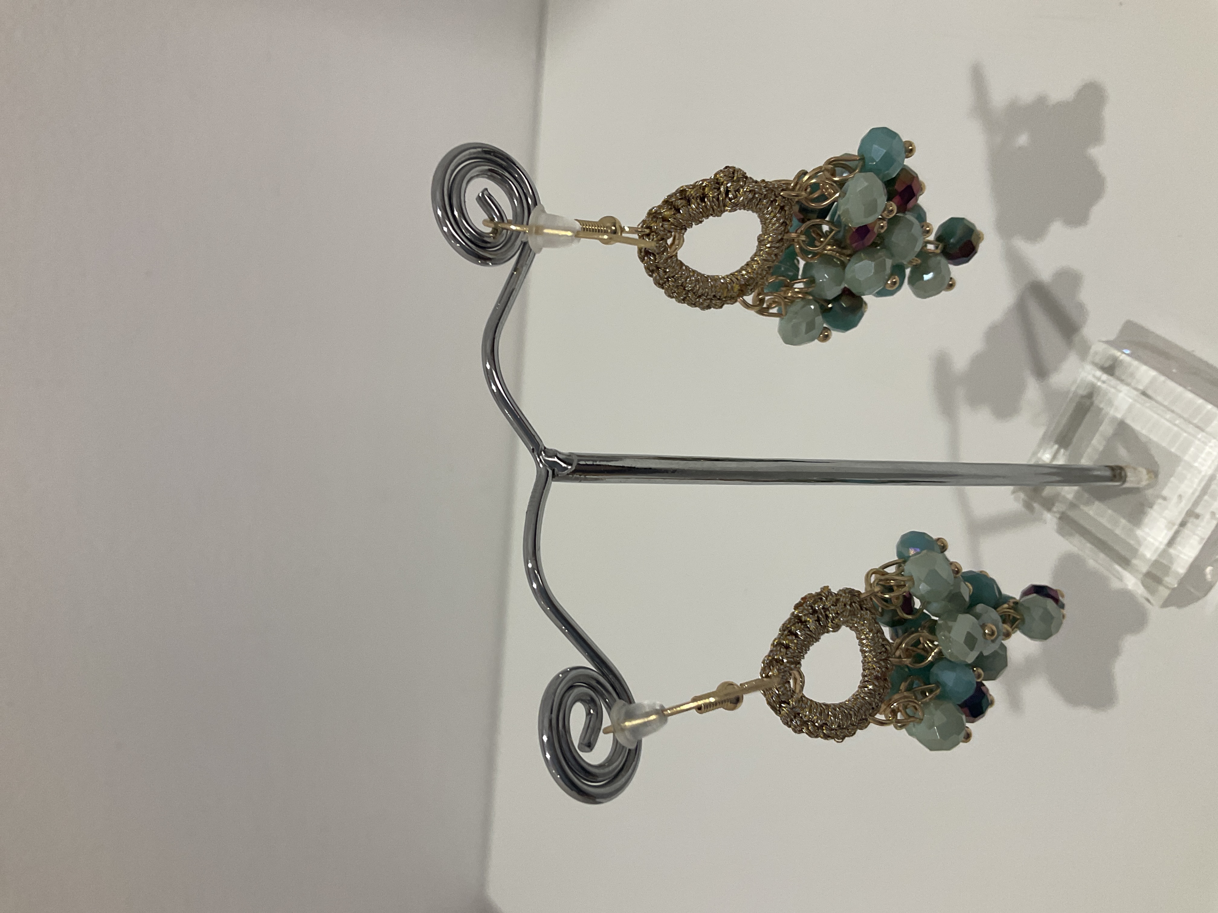 Pendientes  de piedras azules