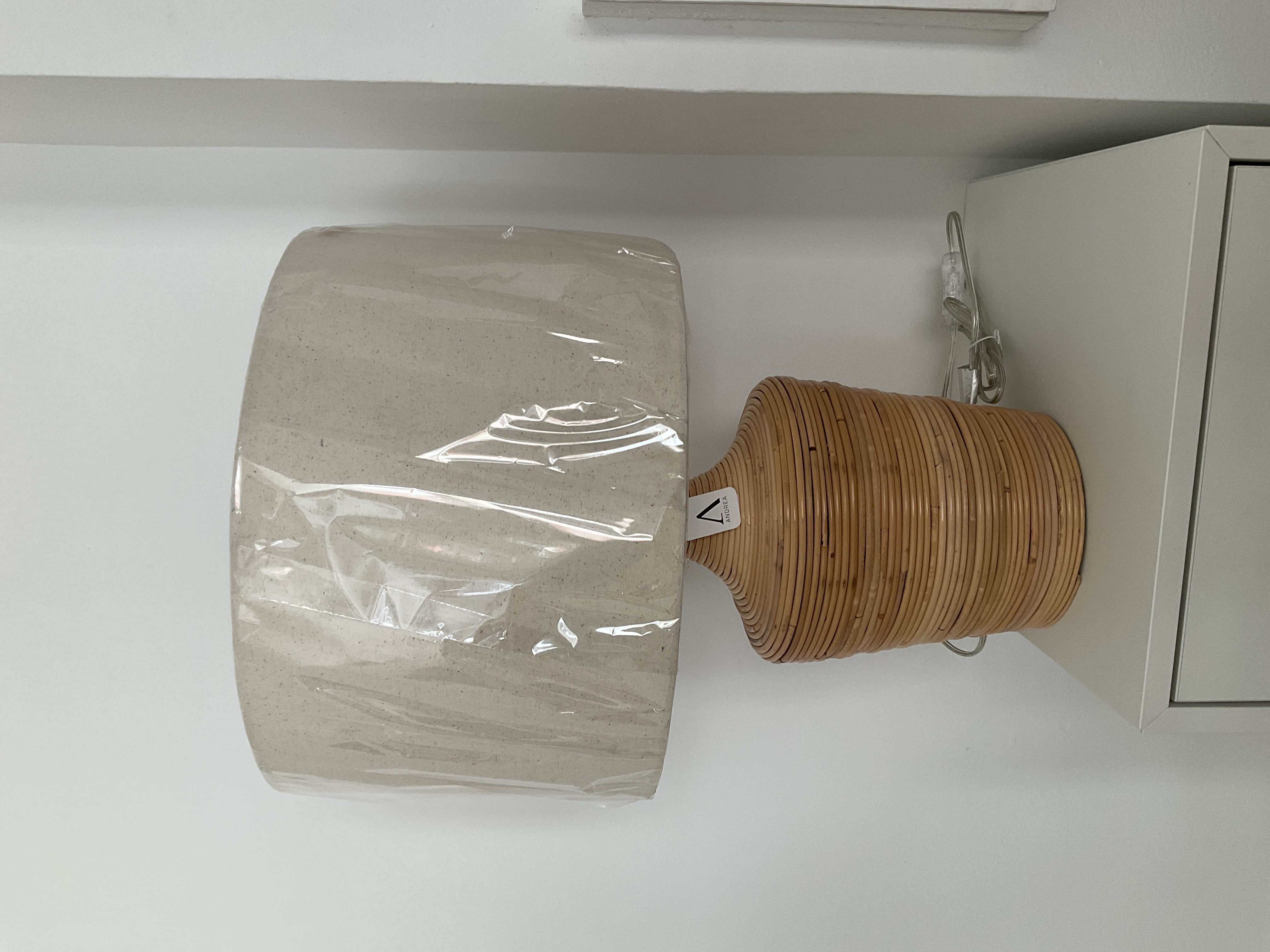 Lámpara de mesa rústica