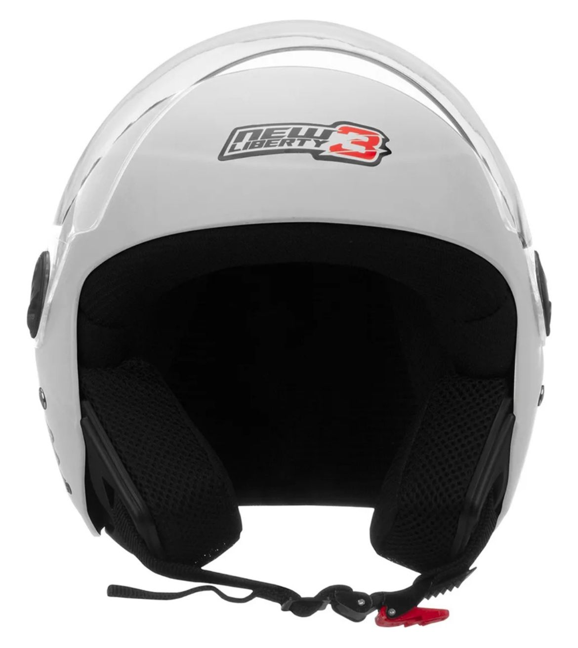 CAPACETE NEW LIBERTY THREE ELITE - PRETO E BRANCO