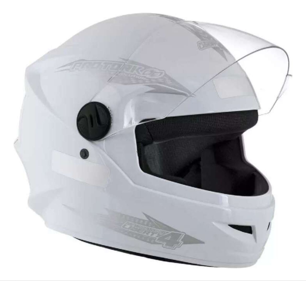 CAPACETE NEW LIBERTY FOUR  (BRANCO E PRETO)