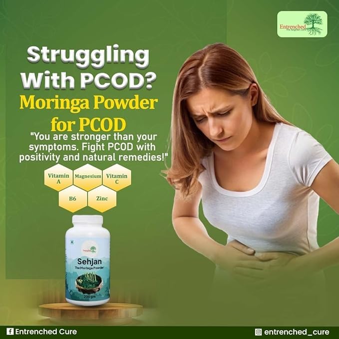 Entrenched Sehjan Moringa Leaf Powder | 100% Pure & Organic 