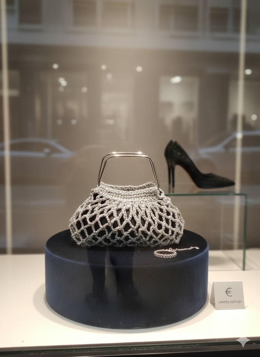 El Yapımı Örgü Bayan Çanta