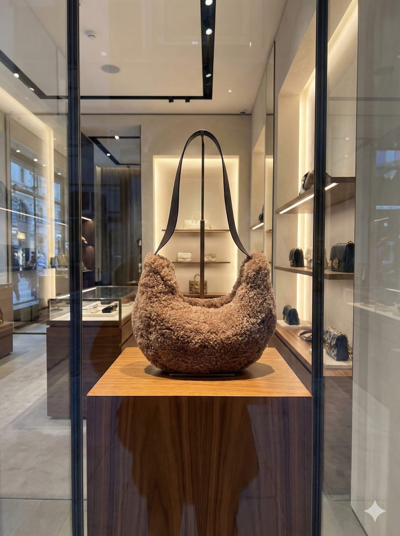 Kahverengi Peluş Çanta