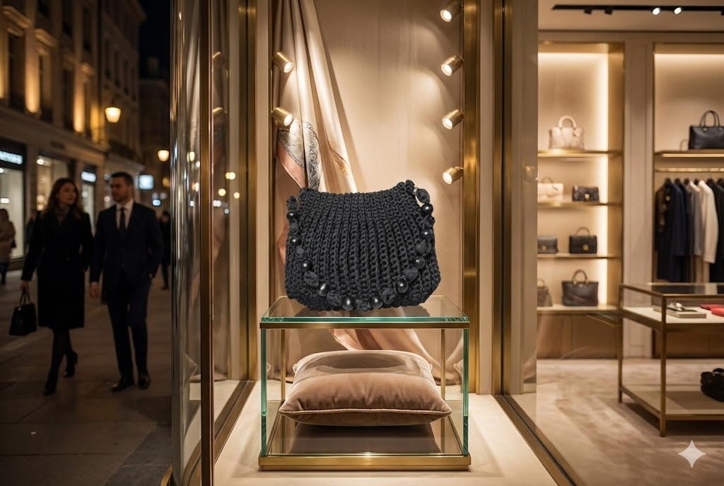 El yapımı örgü çanta