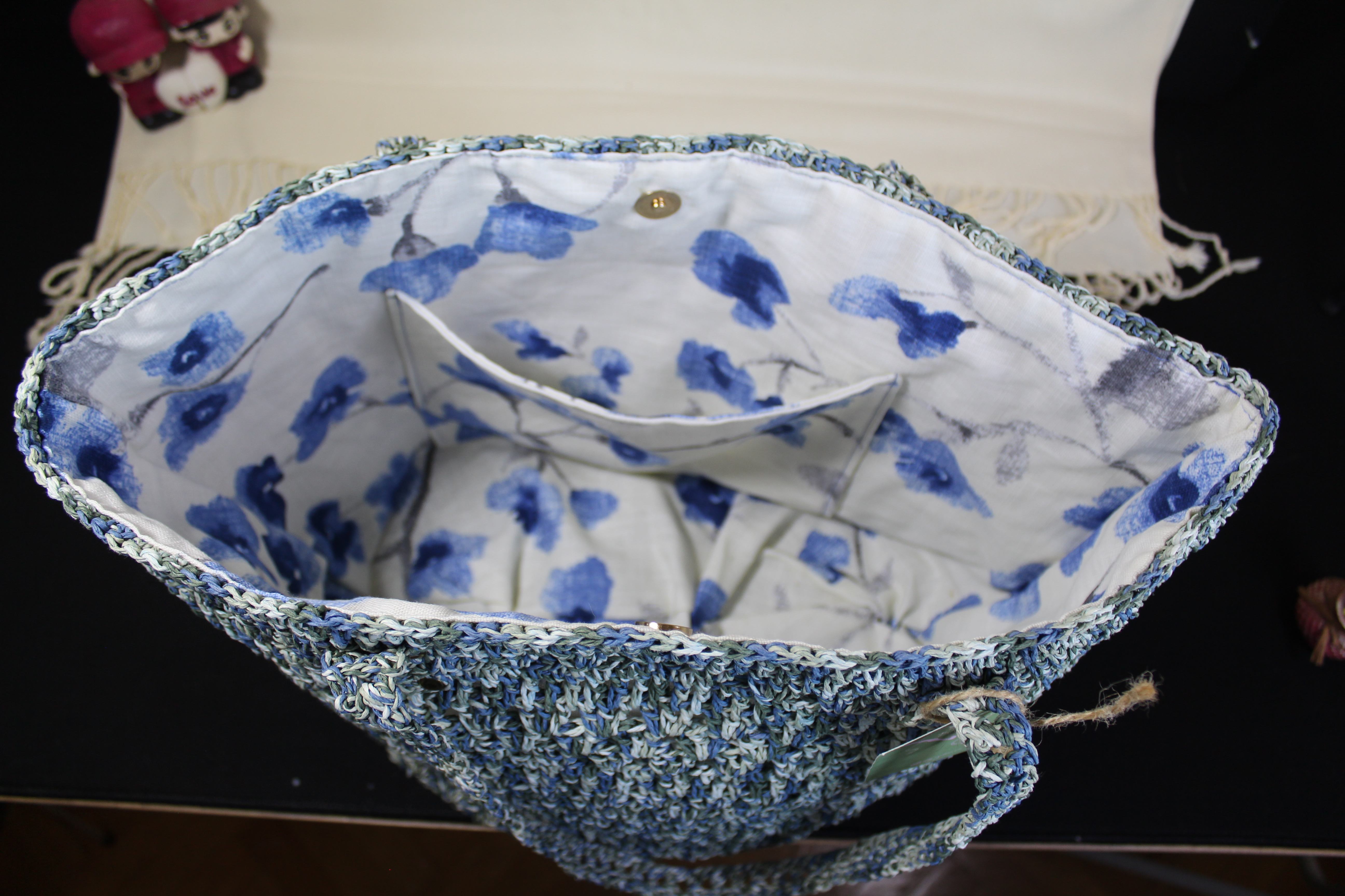 El Yapımı Örgü Plaj Çantası