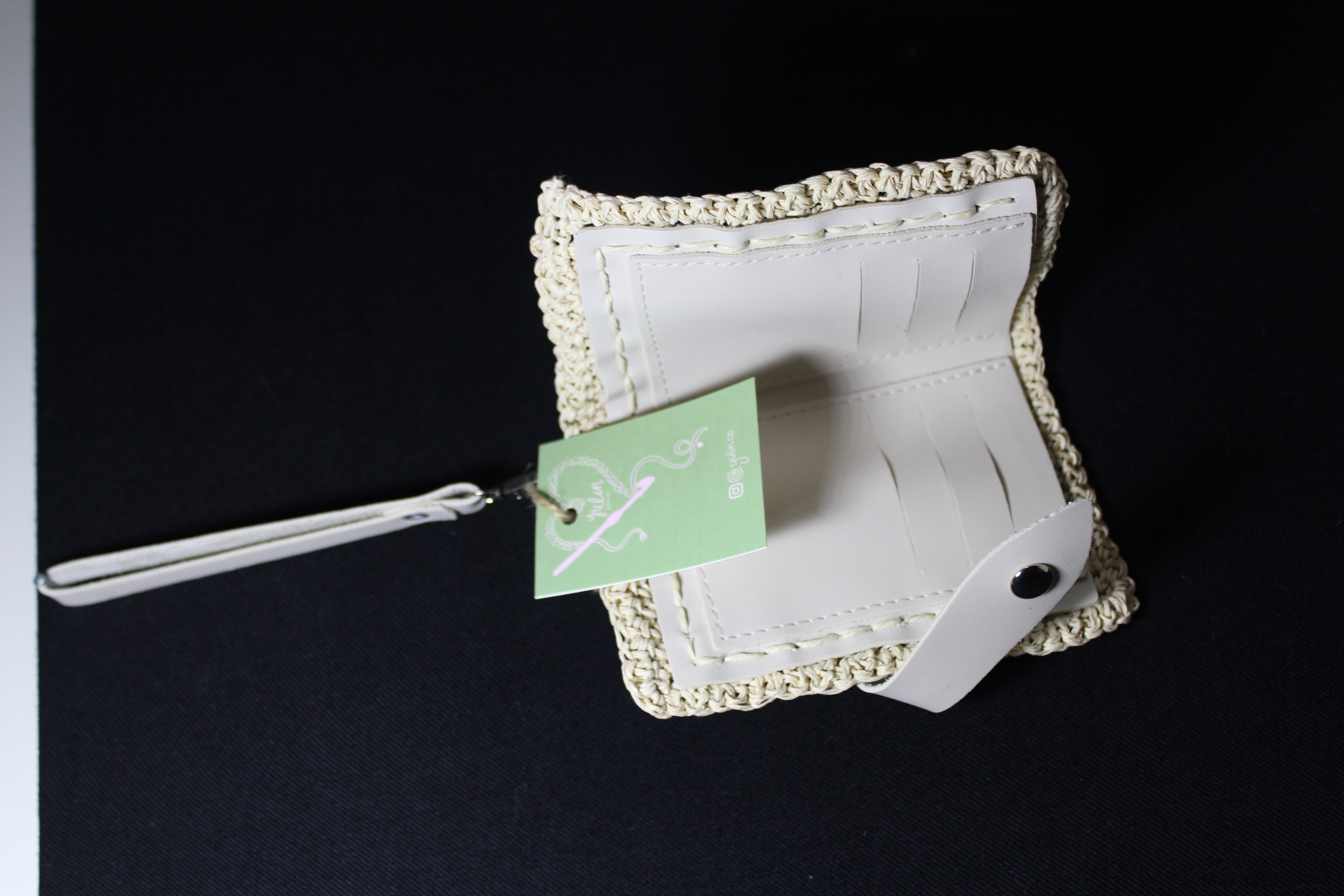 El Örgüsü Keten Çanta