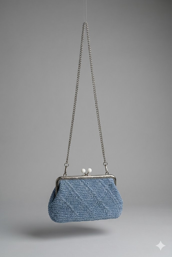 Vintage Metal Çerçeveli Kadın Çanta