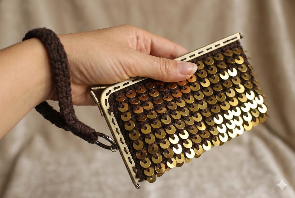 Payetli El Çantası