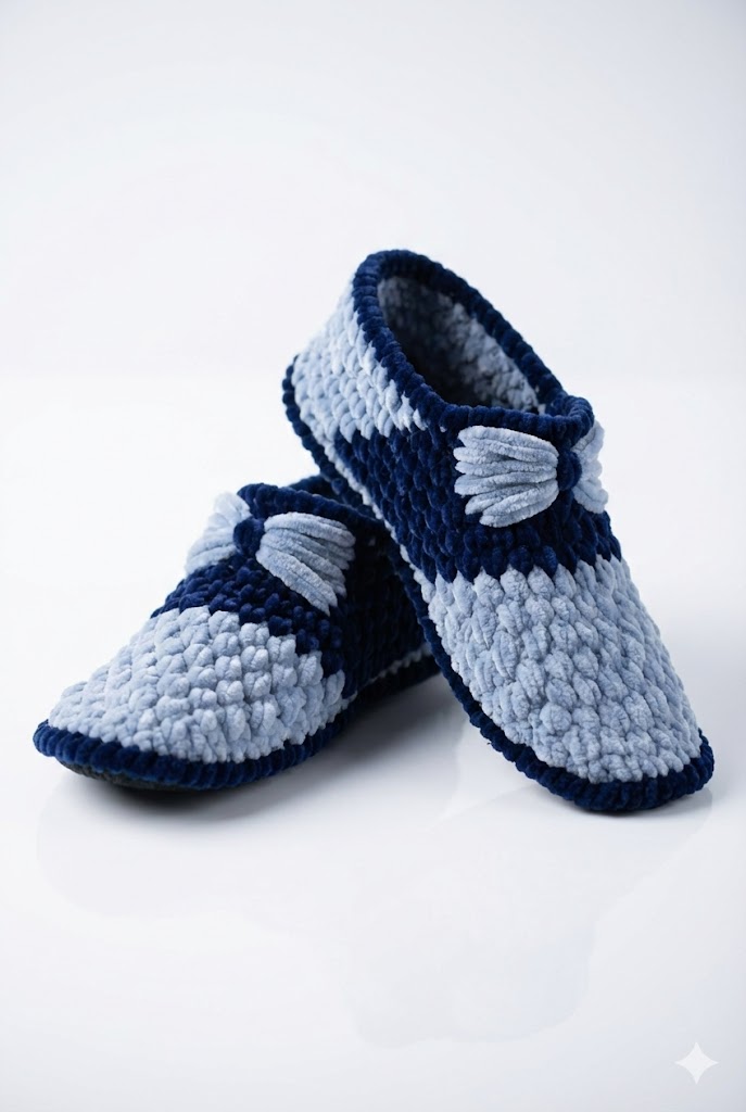 El Örgüsü Erkek Terlik